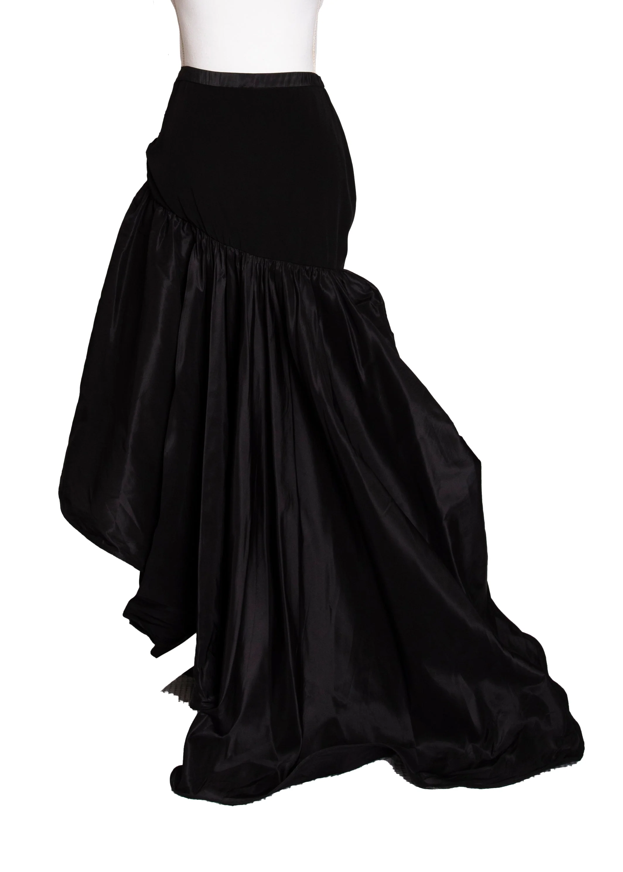 00s Azzaro Black Cocktail Maxi Skirt M - Image 20
