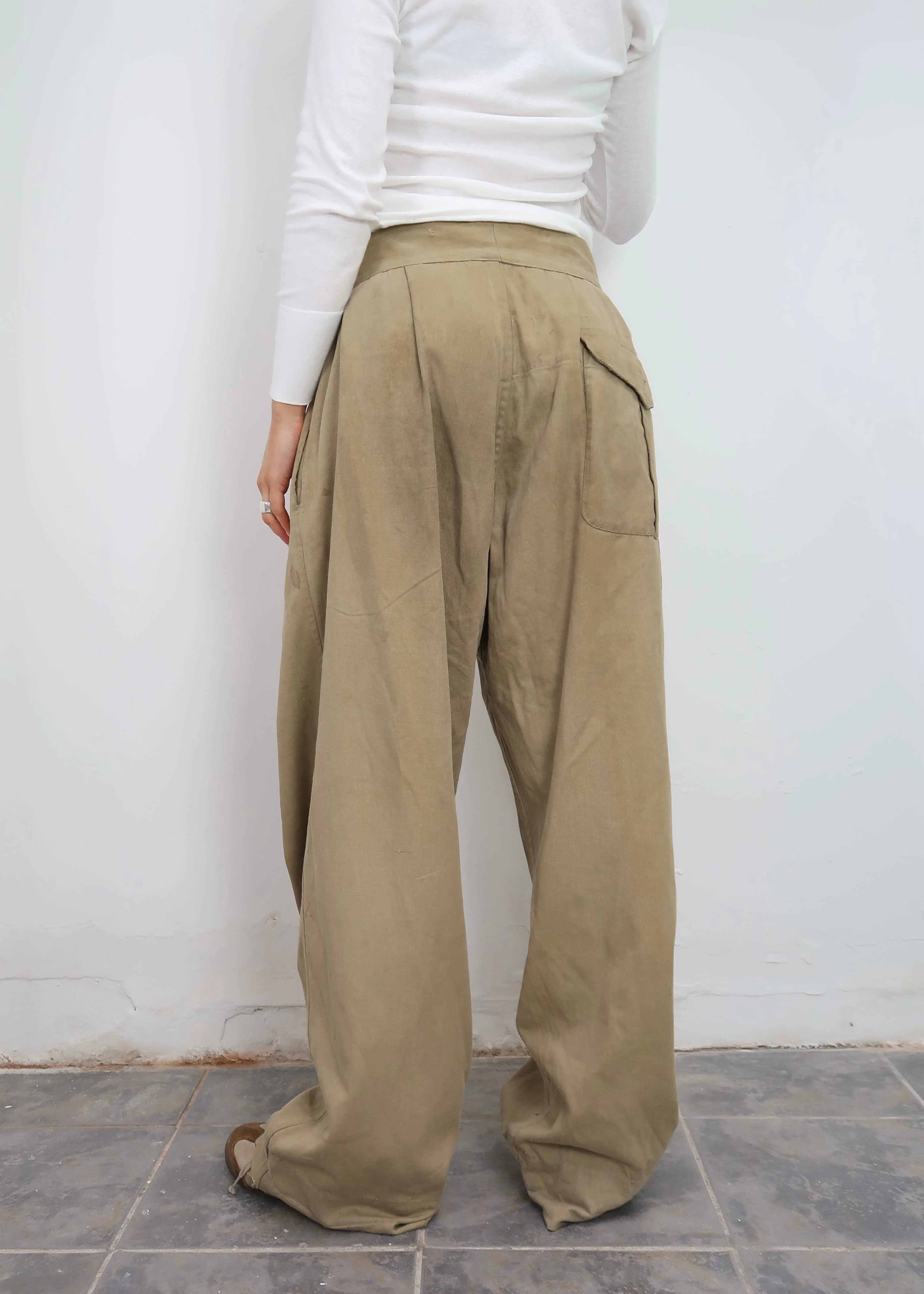 1940s Indian British army pants - Image 5