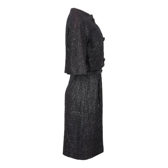 1950s Eleanor's of Miami Lame and Chiffon Dress Suit - Image 58