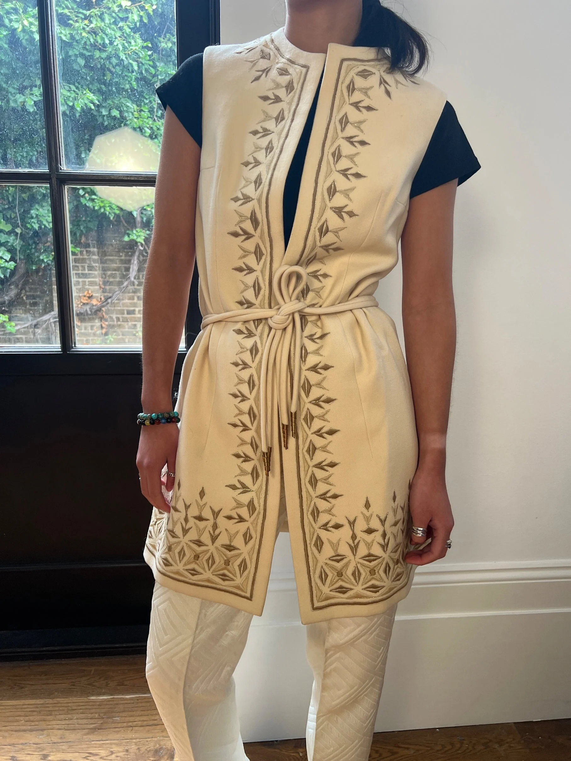 1970s Diorling by Christian Dior Embroidered Wool Tunic - Image 21