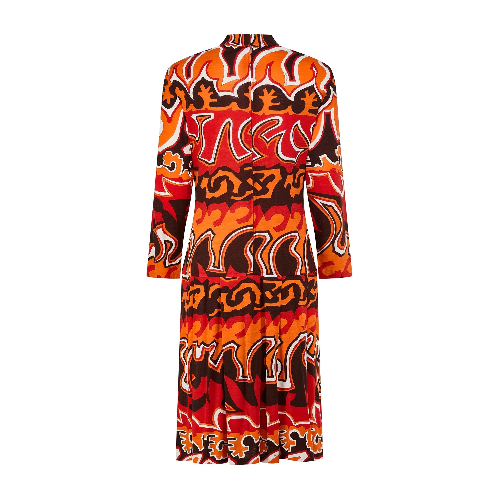 1970s Enzo Vincelli Pucci-Style Print Dress - Image 3