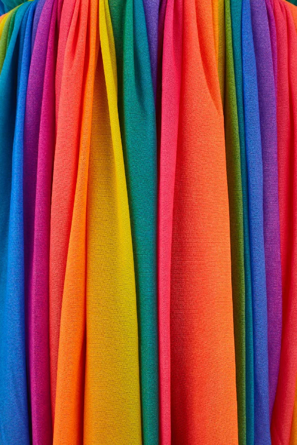 1974 Documented Jean Varon Rainbow Maxi Dress - Image 24