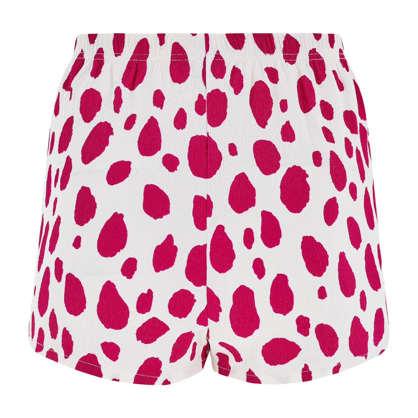 1980s Christian Dior Magenta and White Spotted 3 Piece Beach Outfit - Image 5
