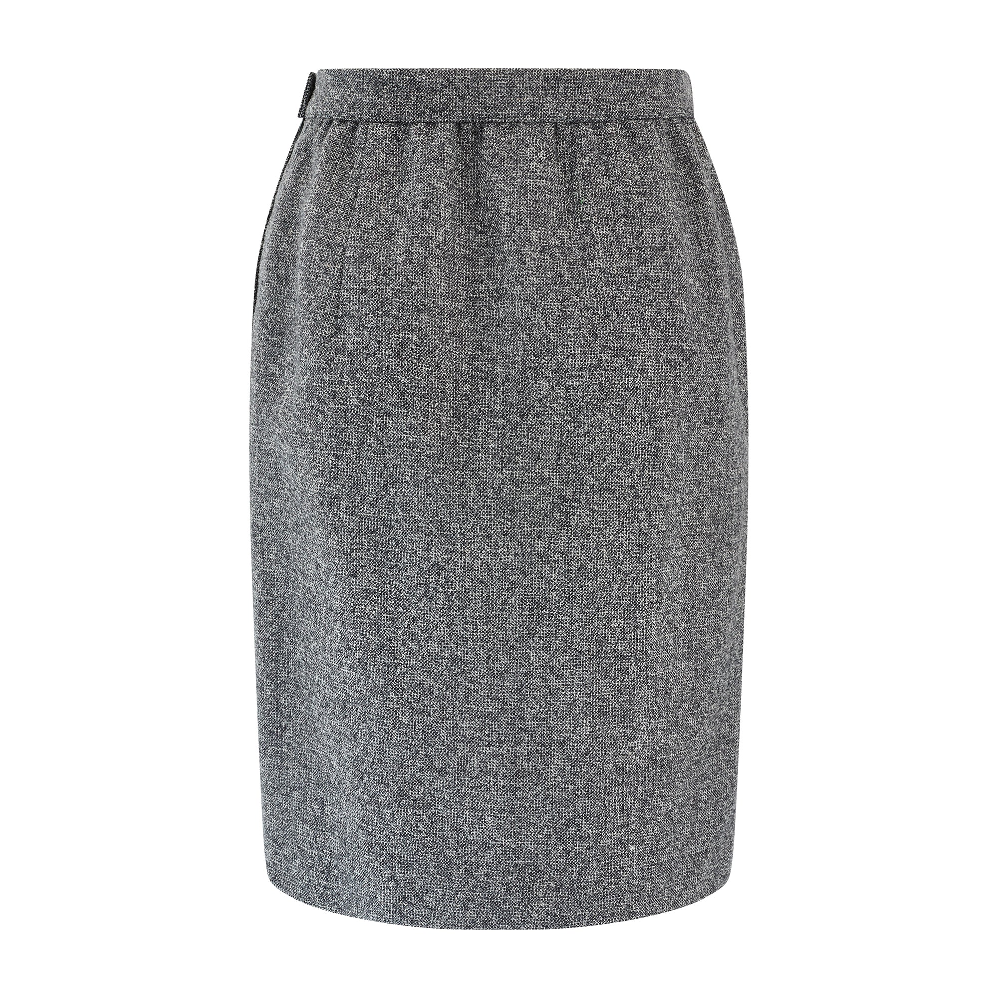 1989 Documented Valentino Grey Wool Double Breasted Skirt Suit - Image 6