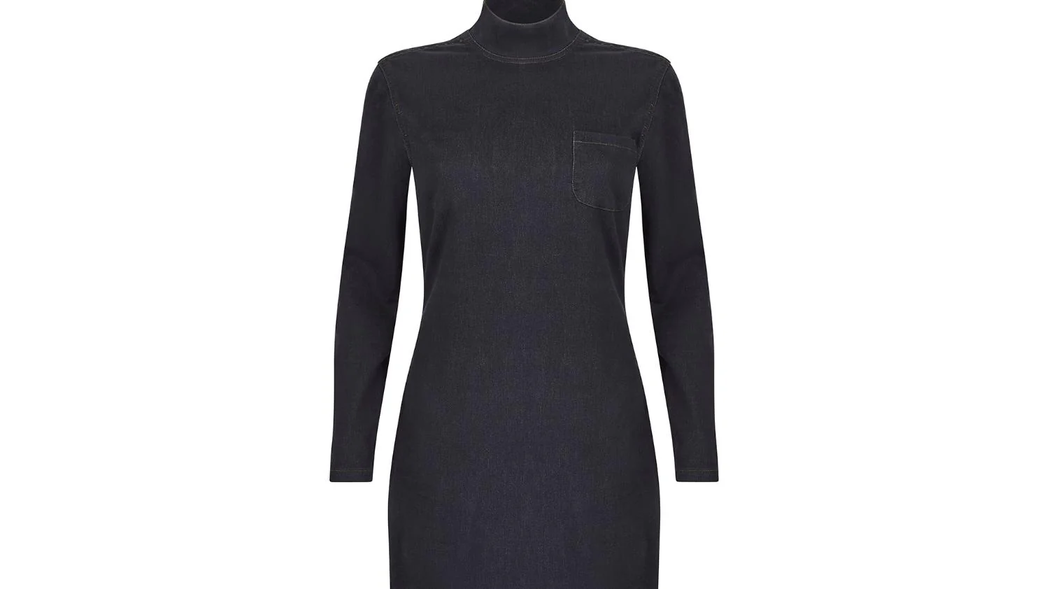 1990s Jean Paul Gaultier Jeans Stretch Denim Bodycon Dress - Image 4