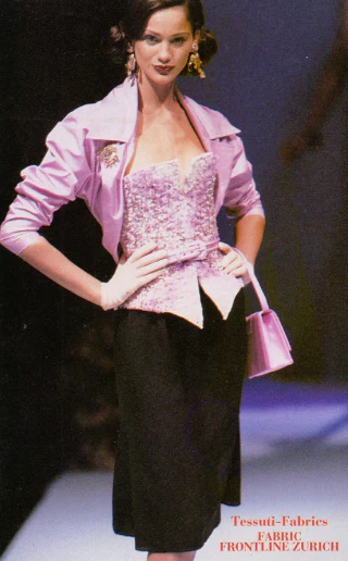 1995 Christian Lacroix Runway Haute Couture Lilac Corset and Skirt Set - Image 13