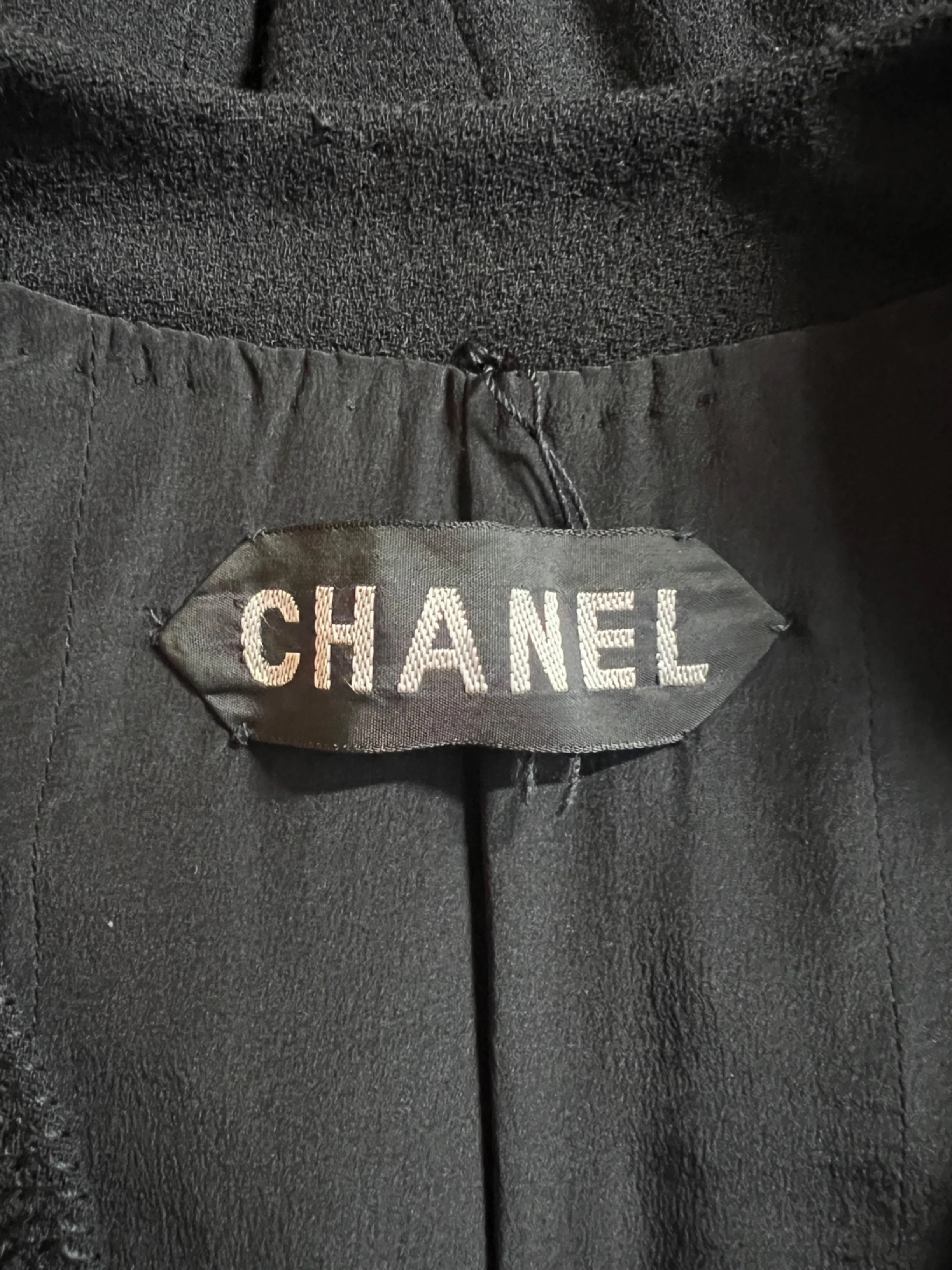 1996 Chanel Runway Documented Haute Couture Black Jumpsuit and Jacket - Image 18