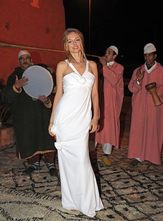 2008 Christian Dior Lilac Ice Blue Dress with Rose Appliqué - Image 32