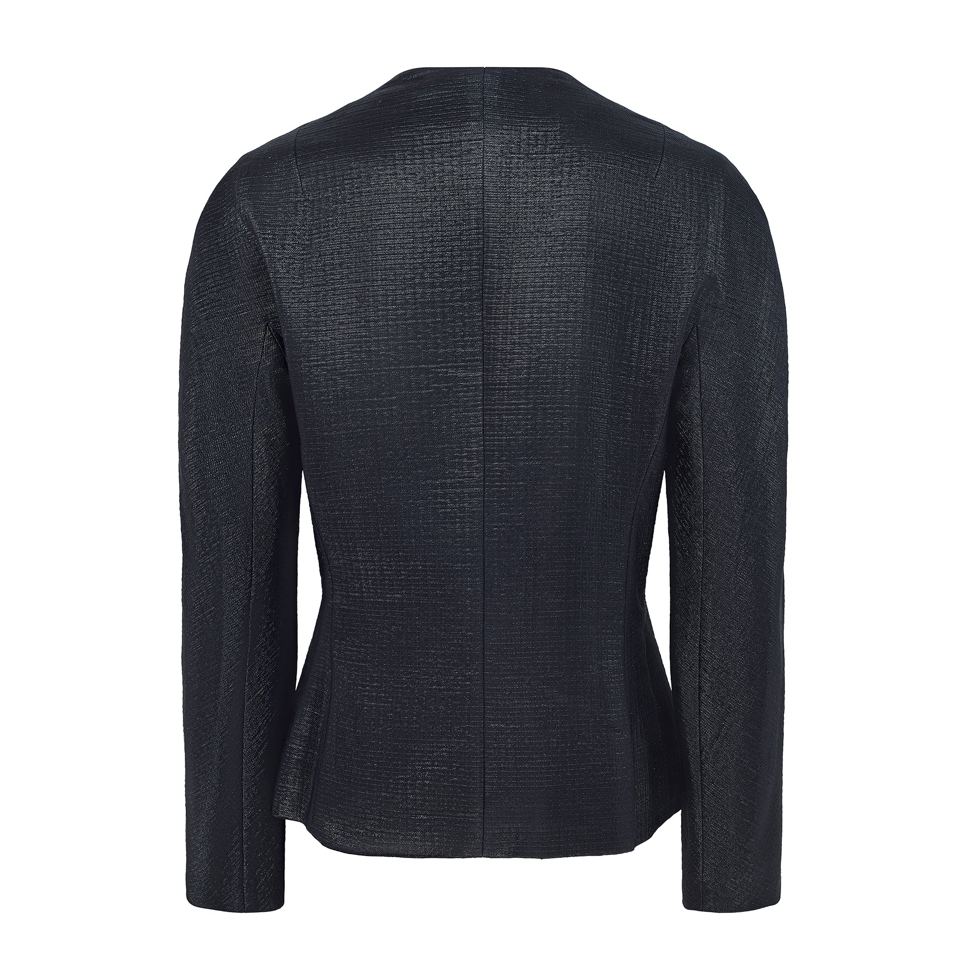 2009 Christian Dior Metallic Black Bar Jacket with Bow Front - Image 12