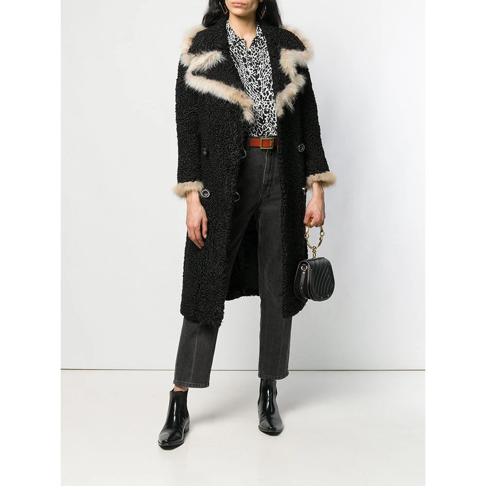 A.N.G.E.L.O. Vintage Cult Black Persian and Fox Fur Coat - '70s - Image 42
