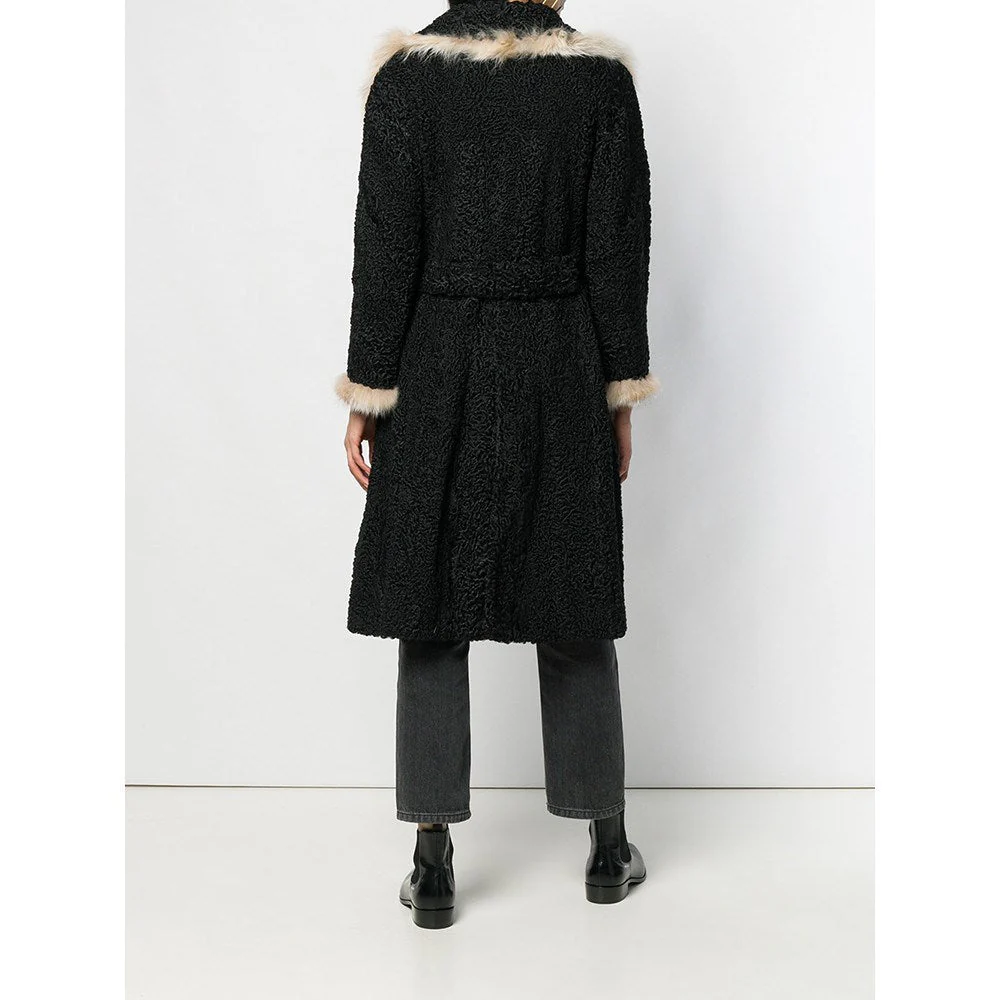 A.N.G.E.L.O. Vintage Cult Black Persian and Fox Fur Coat - '70s - Image 44