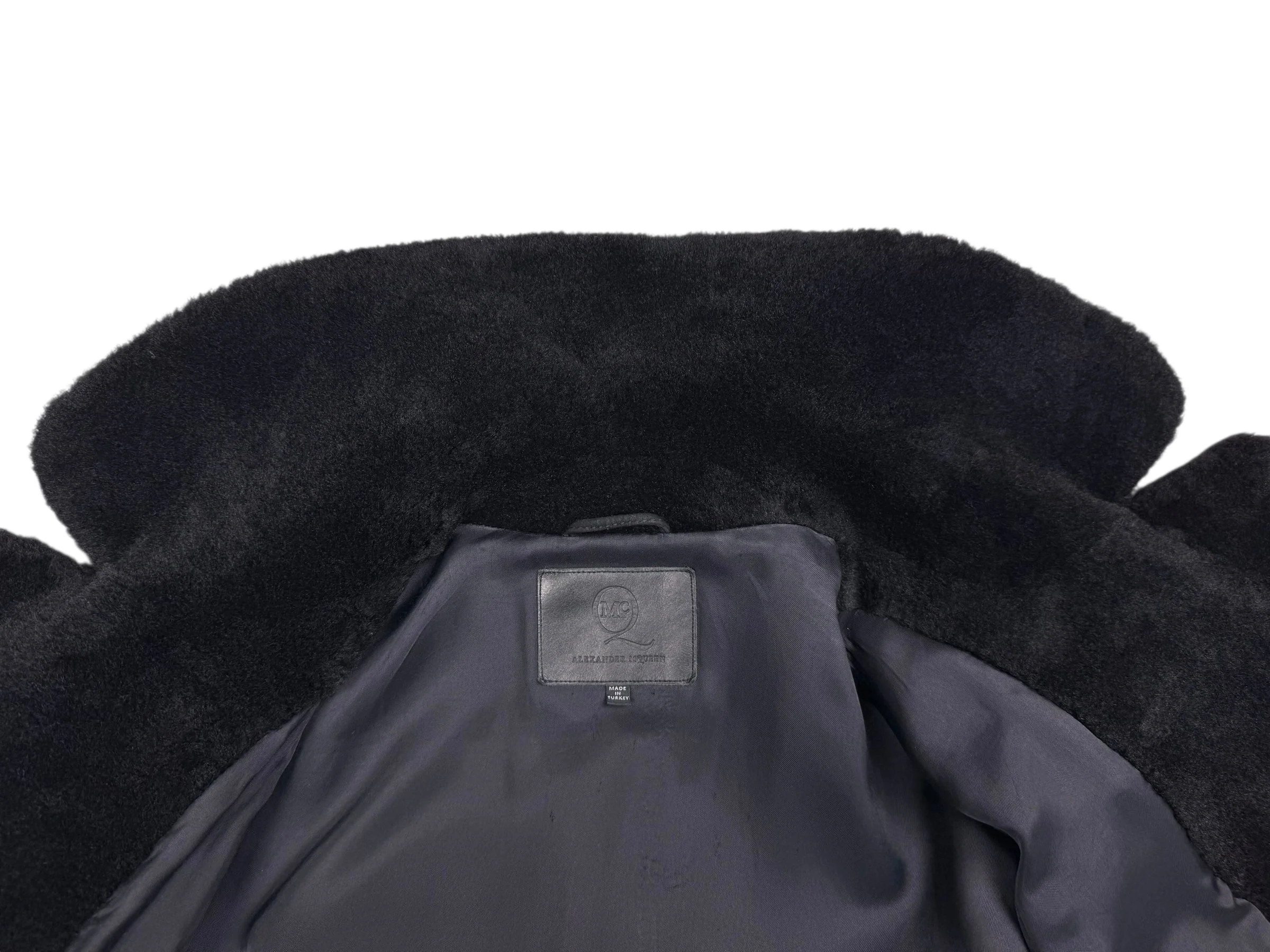 Alexander McQueen F/W 2012 Menswear shearling coat - Image 16
