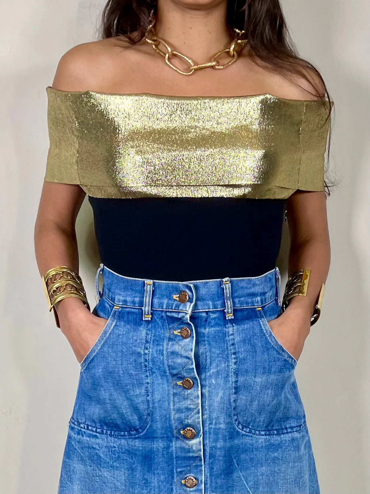 Angelo Tarlazzi, 80s shouldered bodysuit - Image 4