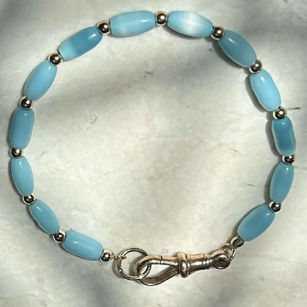 Aqua Mother of Pearl Bracelet - Image 4