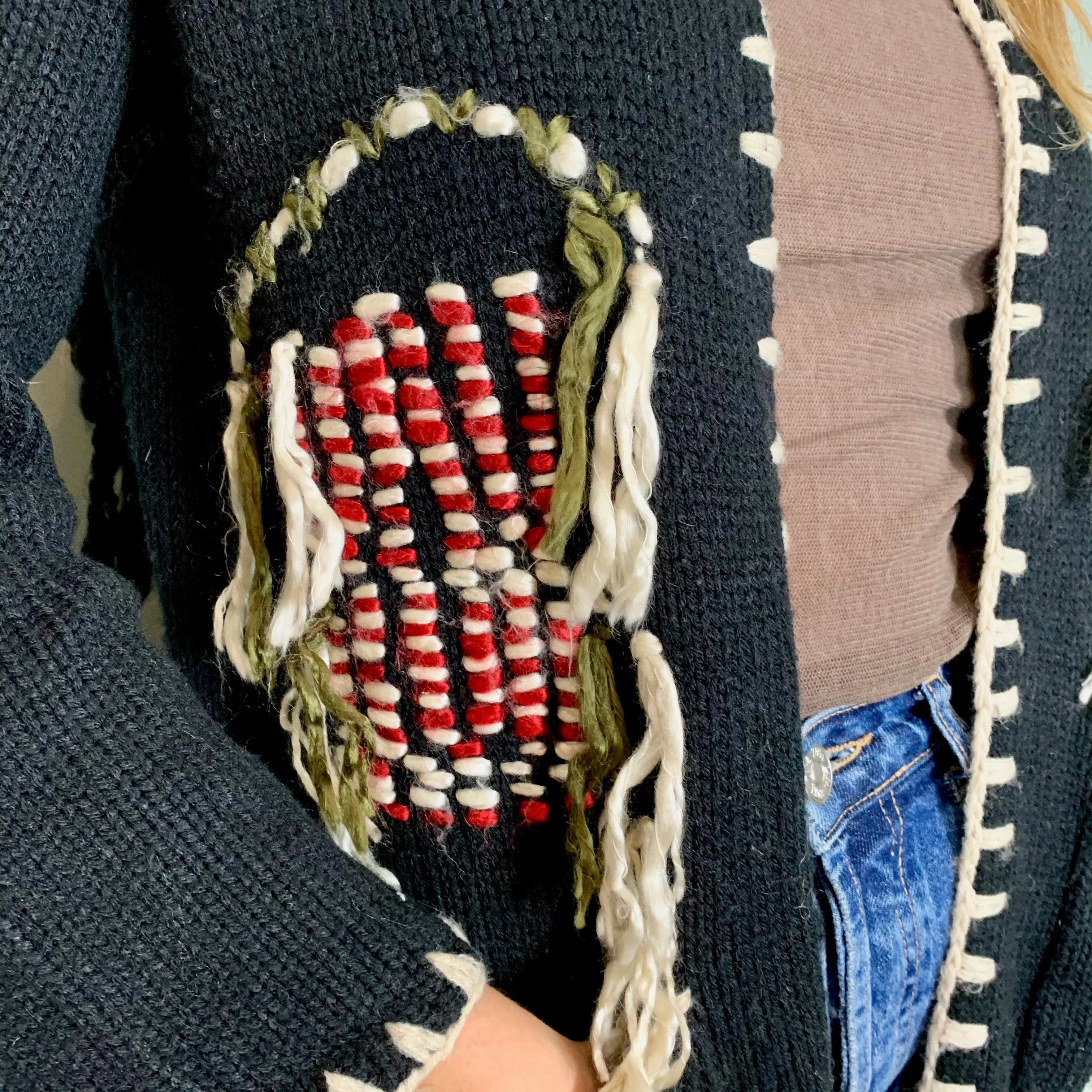 Arianna, embroidered fringed jacket - Image 7