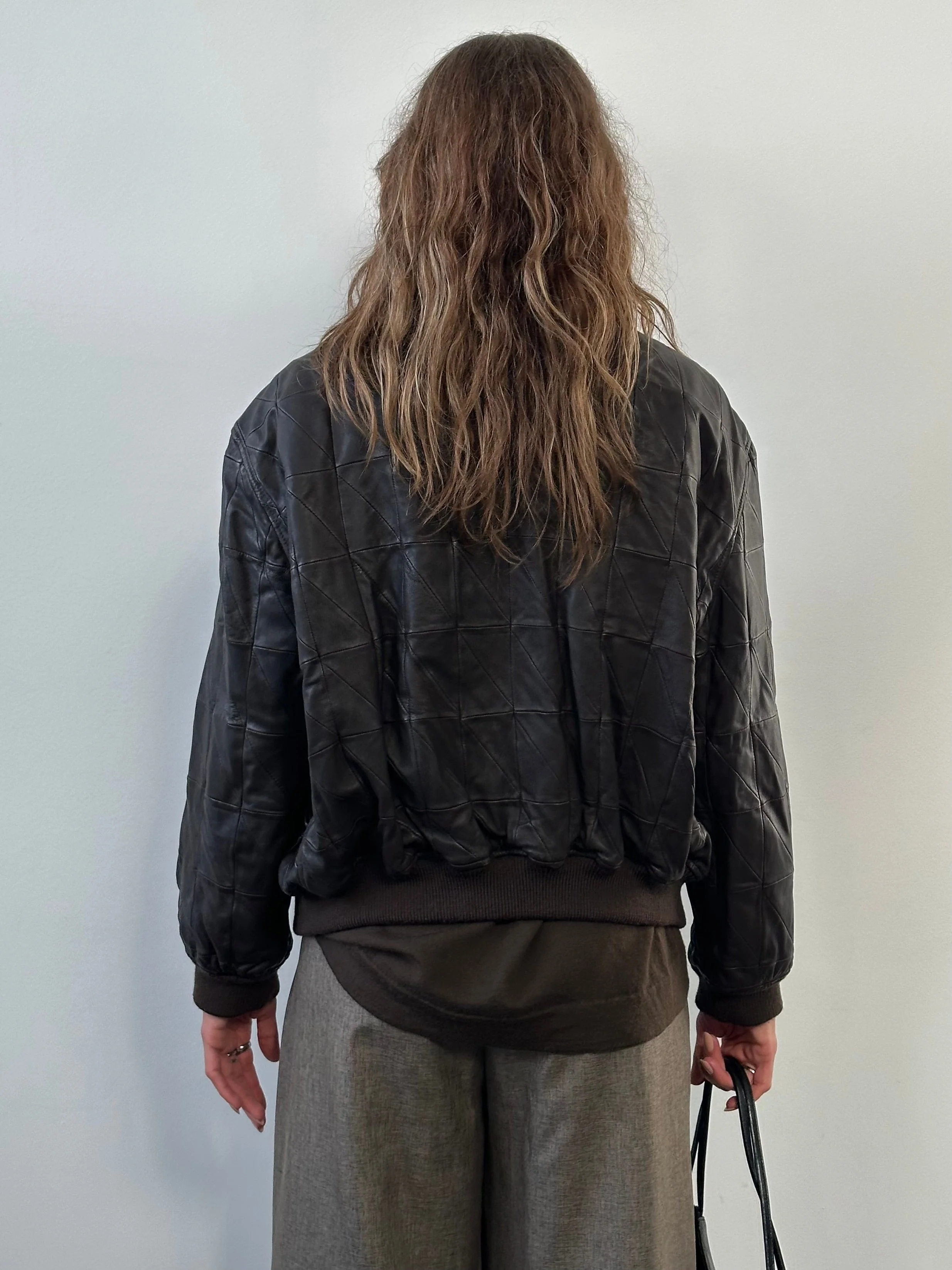 Armani Collezioni 2000s Leather Bomber Jacket - S/M - Image 34