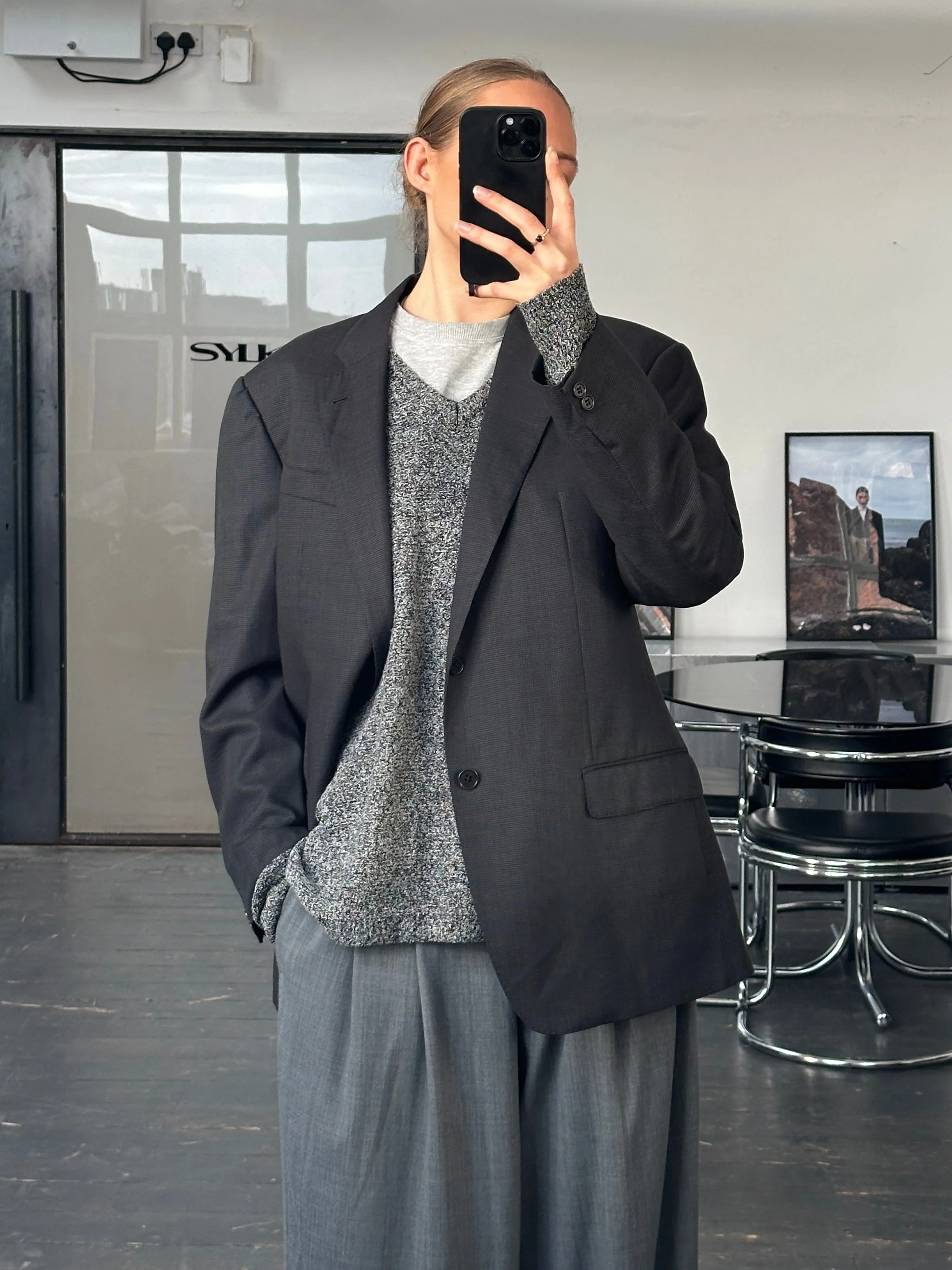 Armani Collezioni 2000s Pure Wool Super 130s Blazer - 44R/XL - Image 5