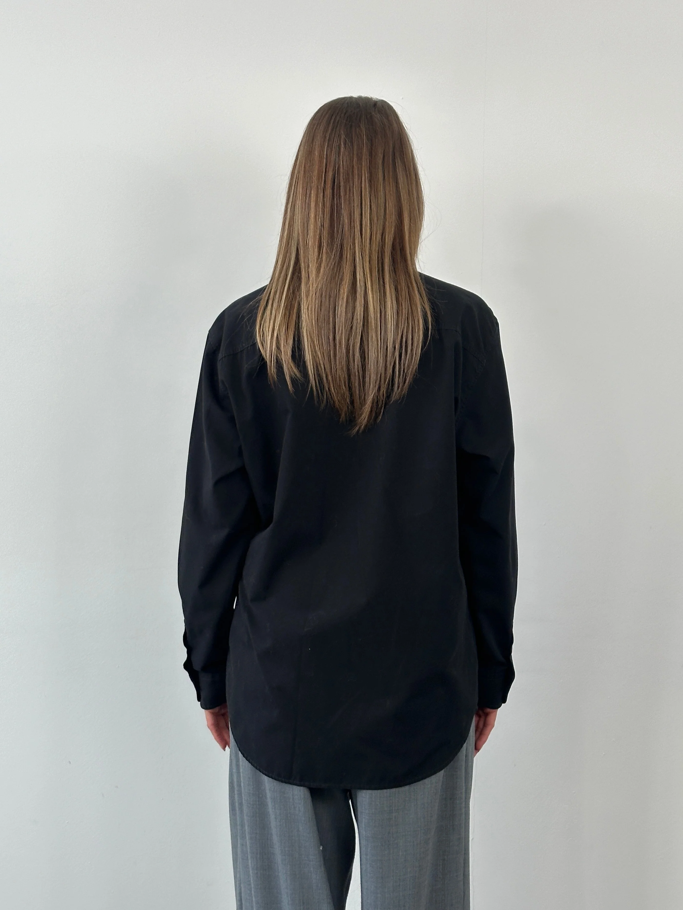 Armani Jeans 1990s Cotton Logo Shirt - L/XL - Image 4