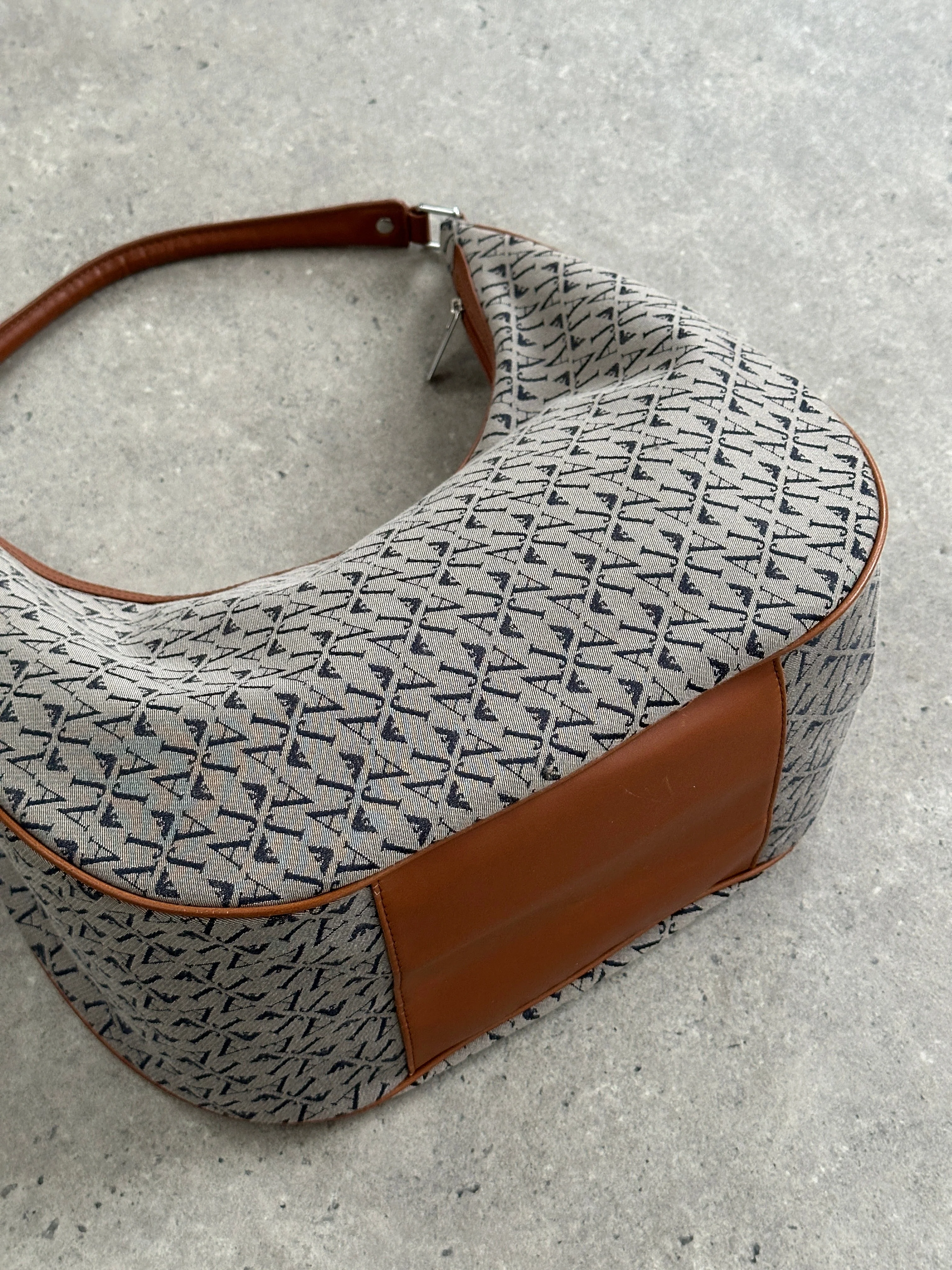 Armani Jeans 2000s Monogram Crescent Shoulder Bag - Image 35