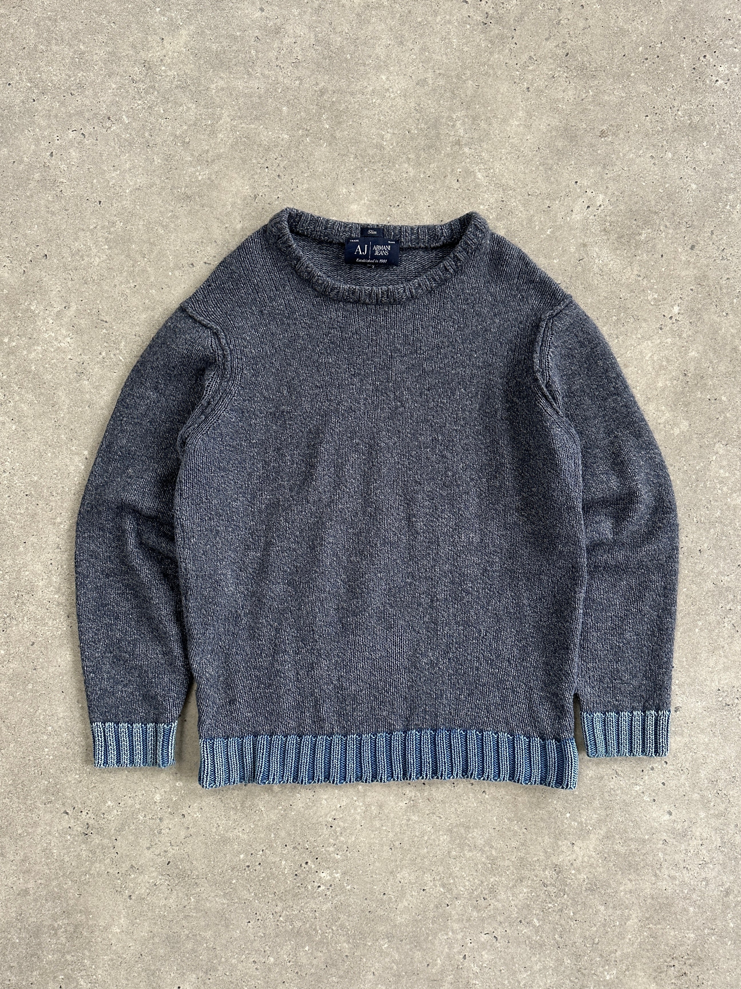 Armani Jeans Wool Knitted Jumper - M/L - Image 3