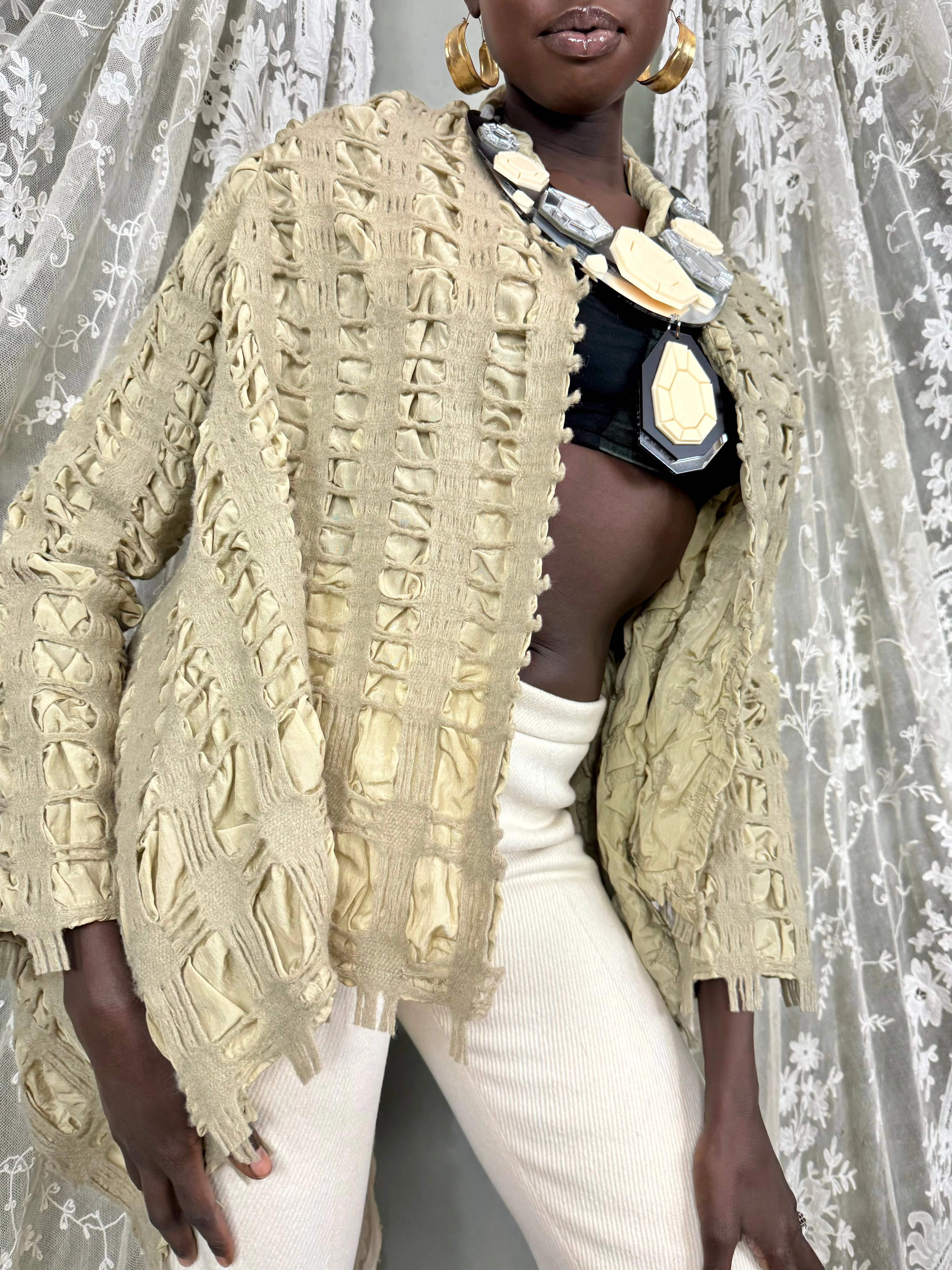 Bahia, textured wool and silk jacket - Image 6