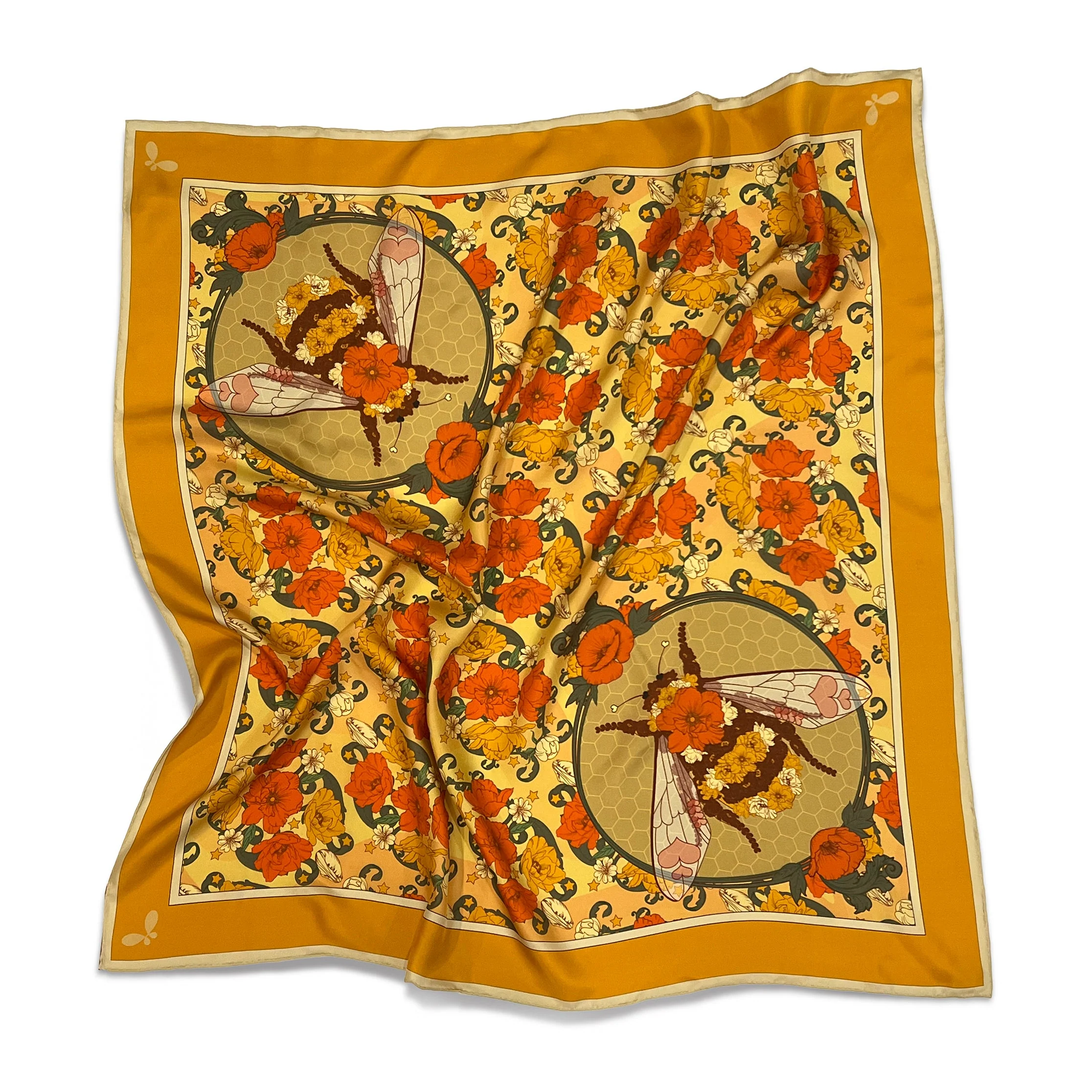 Bloom Large Silk Scarf - Image 11