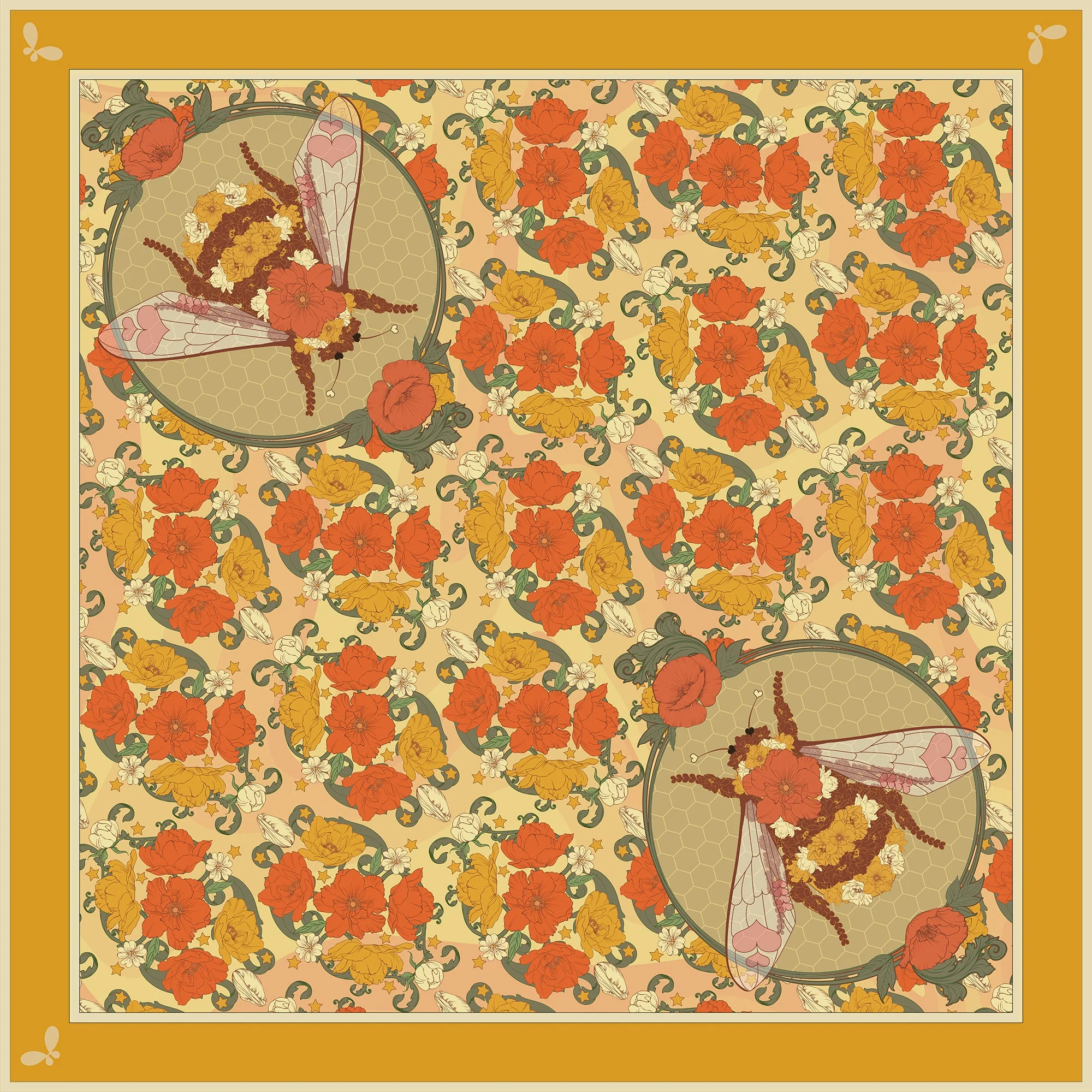 Bloom Large Silk Scarf - Image 22