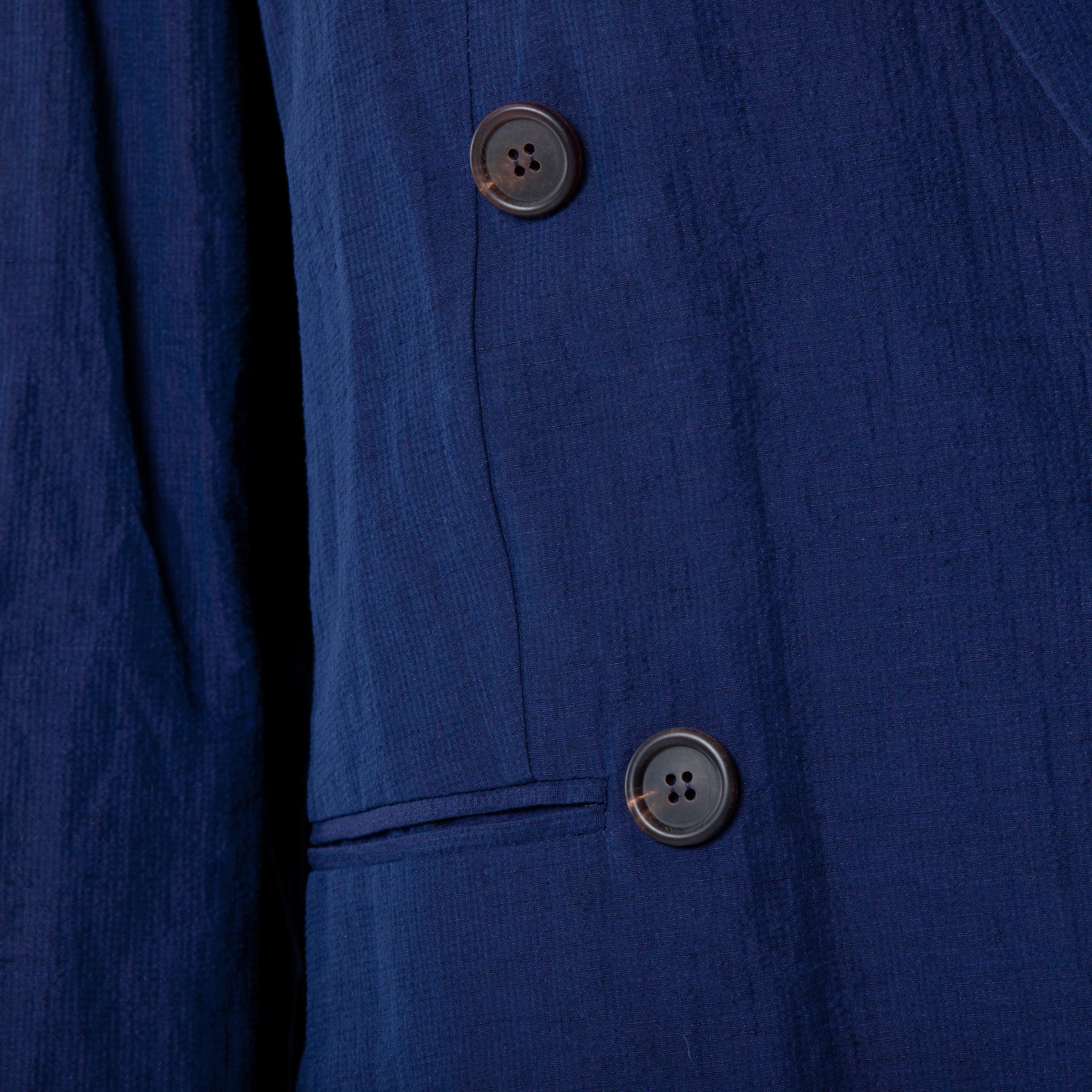 Brunello Cucinelli Navy Double-Breasted Linen Blazer - '10s - Image 22