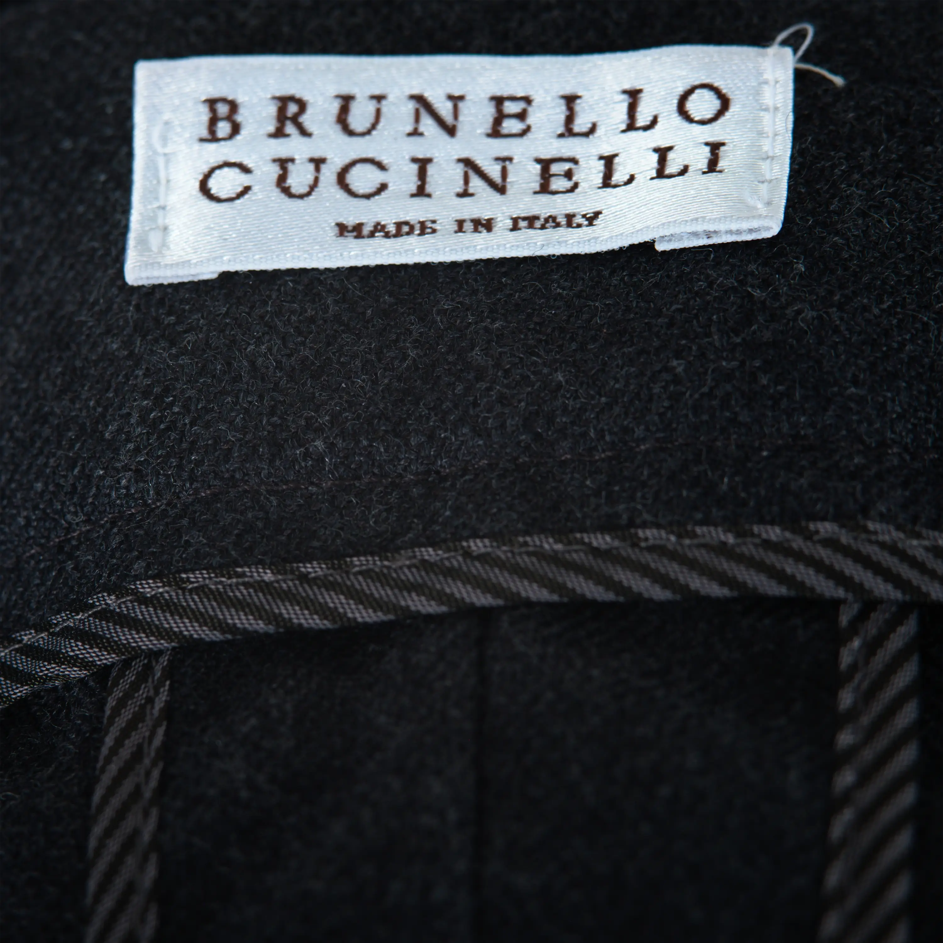 Brunello Cucinelli navy wool–cotton tailored trousers – ’20s - Image 6