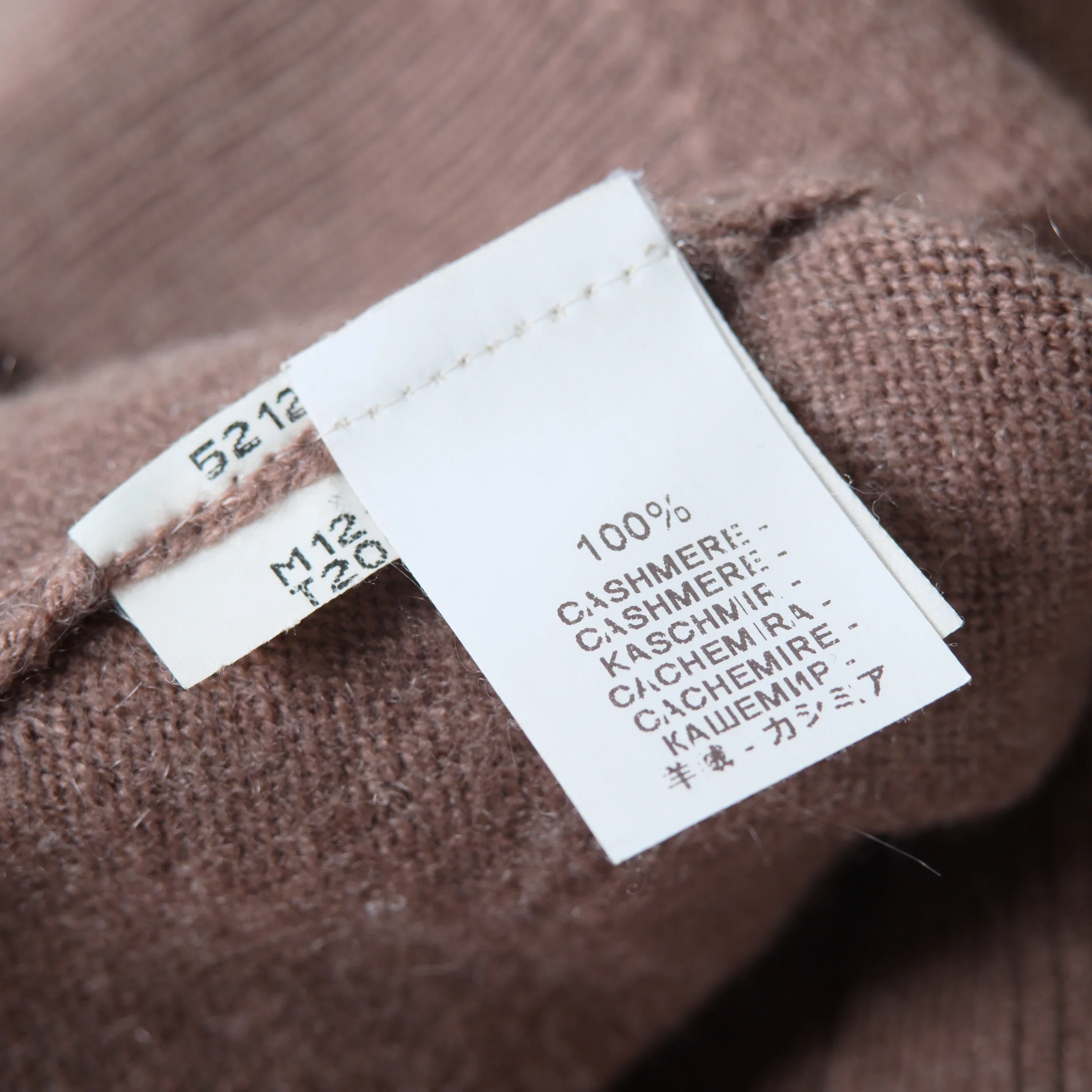 Brunello Cucinelli Taupe Cashmere V-Neck Sweater – ’10s - Image 21