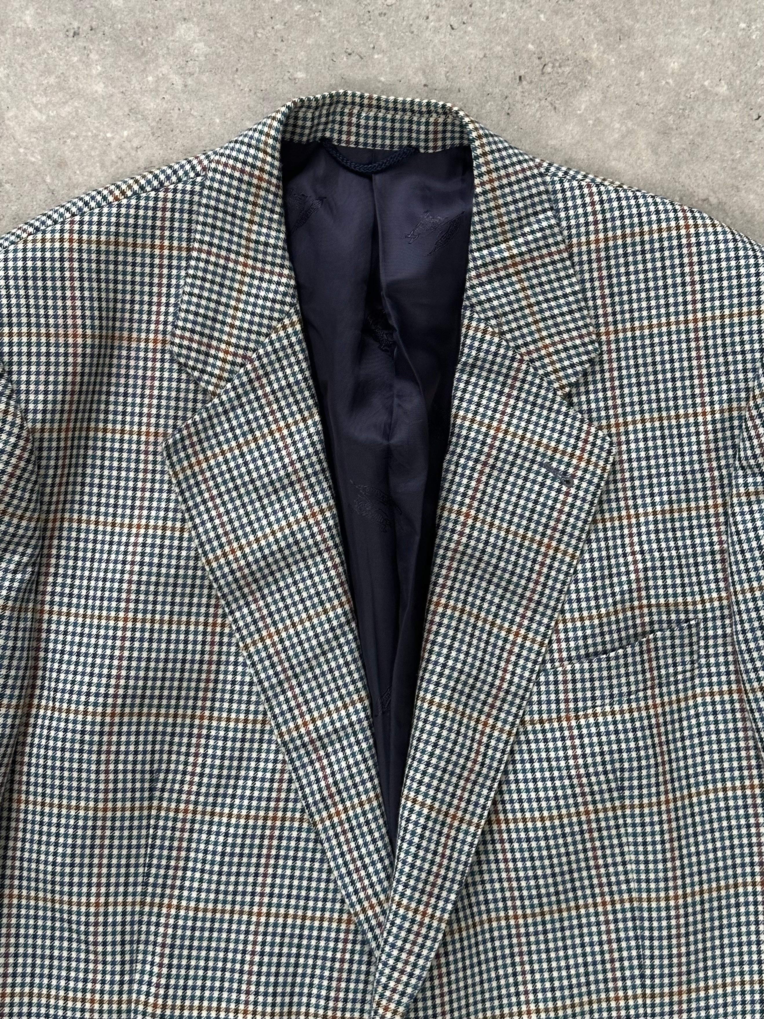 Burberry 1990s Pure Wool Check Blazer - 44R/XL - Image 16
