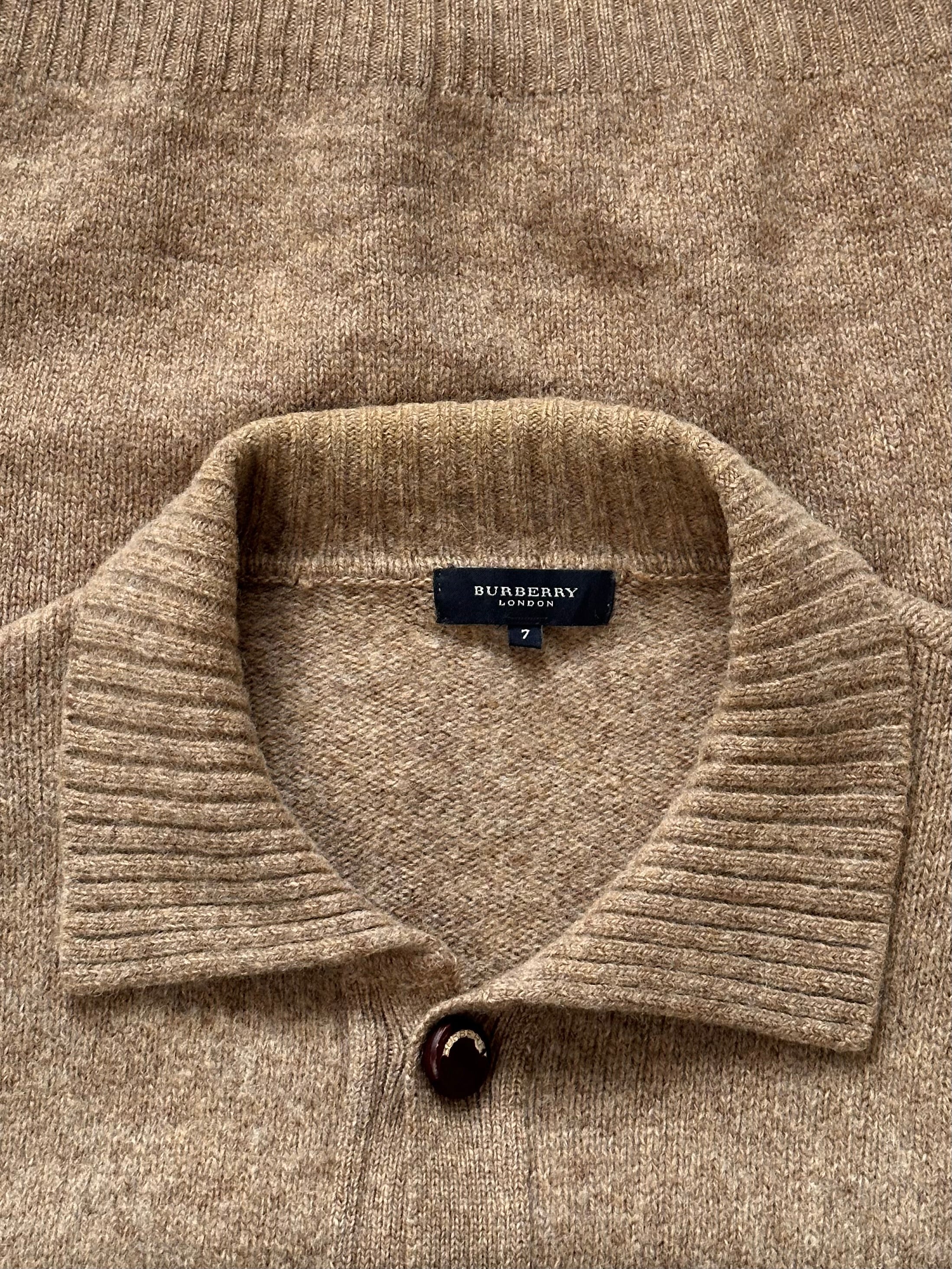 Burberry London 1990s Wool Knitted Logo Cardigan - XL - Image 23