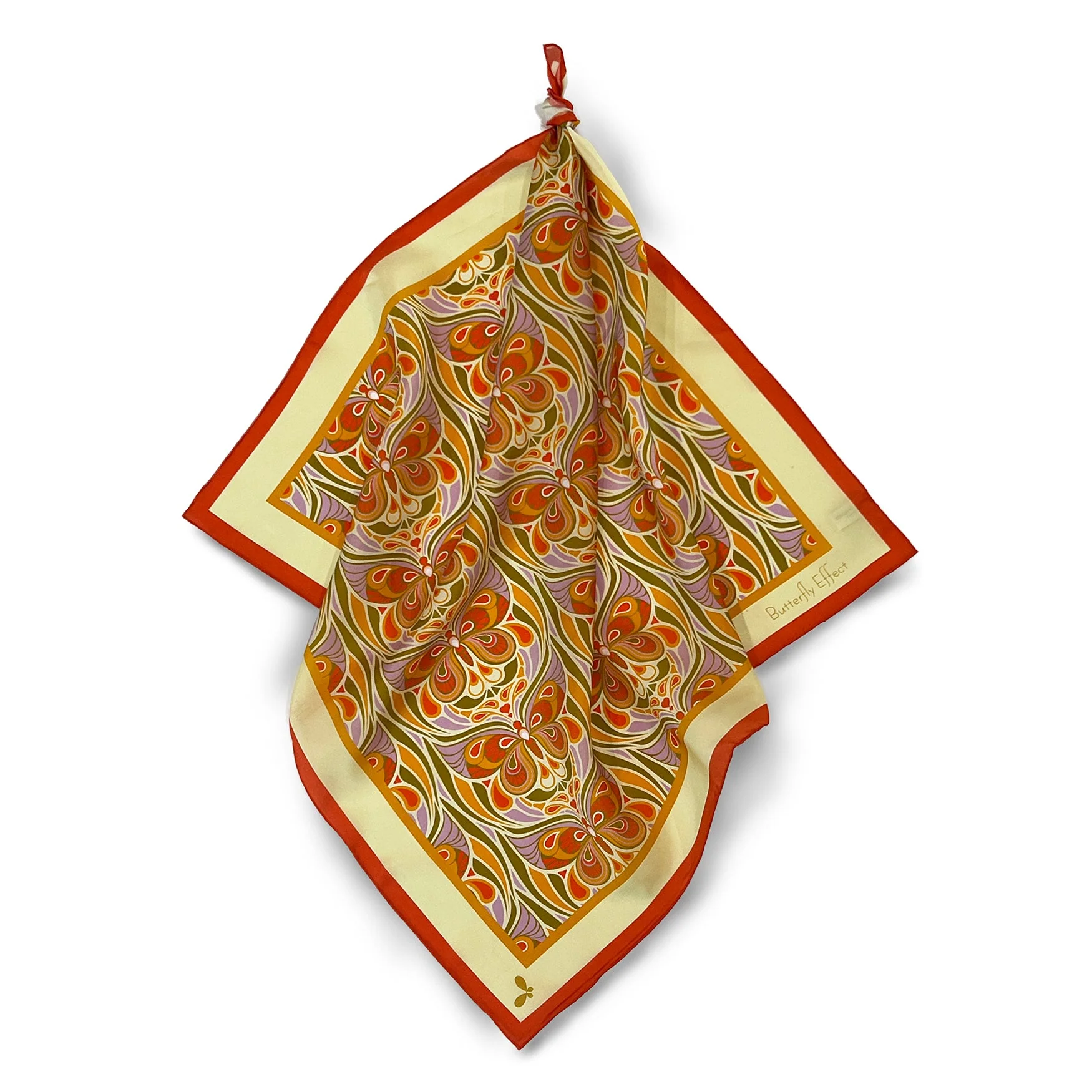 Butterfly Effect Citrus Silk Bandana - Image 25