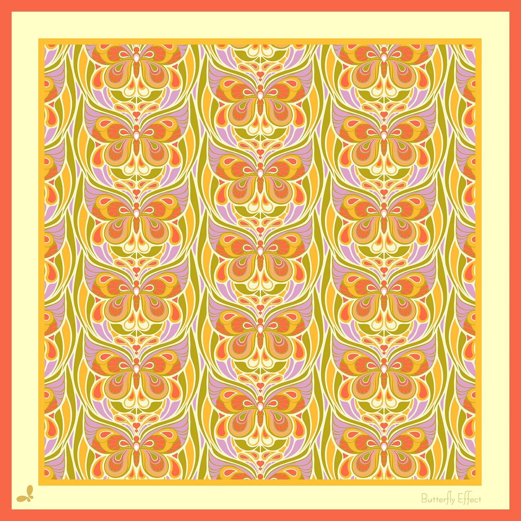Butterfly Effect Citrus Silk Bandana - Image 33