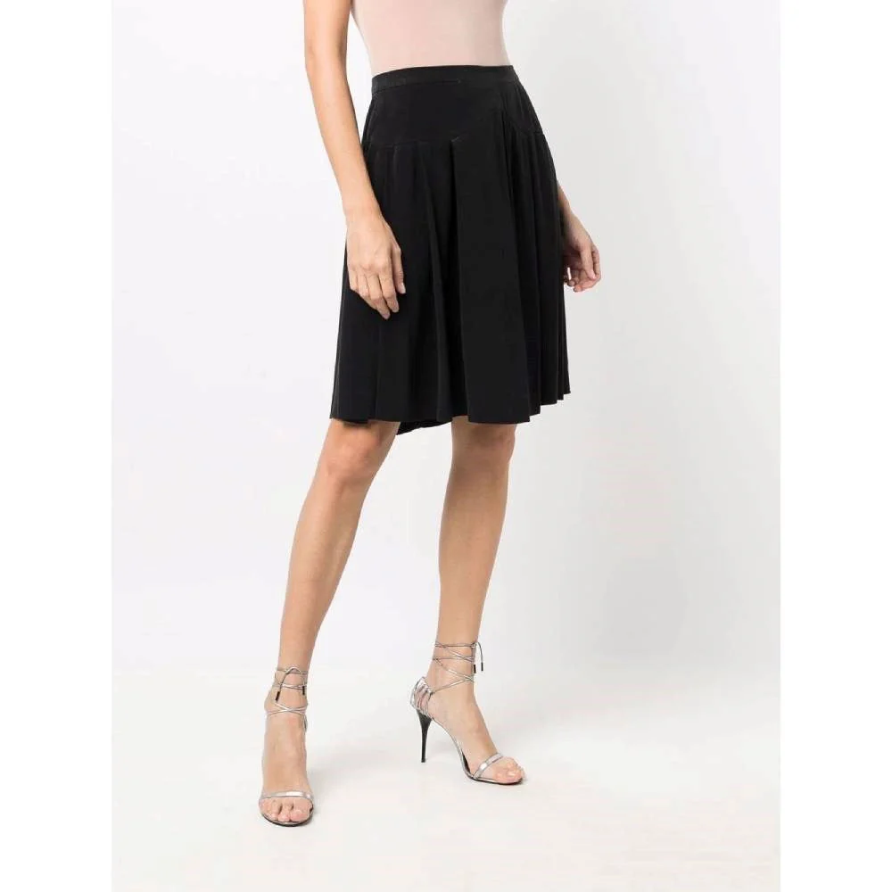 Chanel Black Paneled Skirt - '90s - Image 219