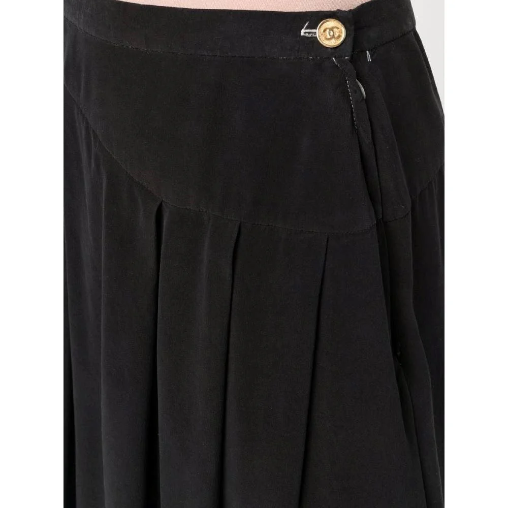 Chanel Black Paneled Skirt - '90s - Image 239
