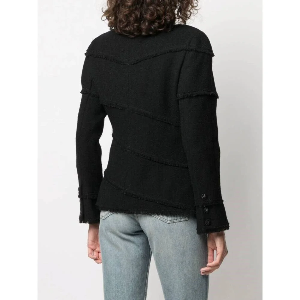 Chanel Black Wool Cardigan Jacket - 2000s - Image 226