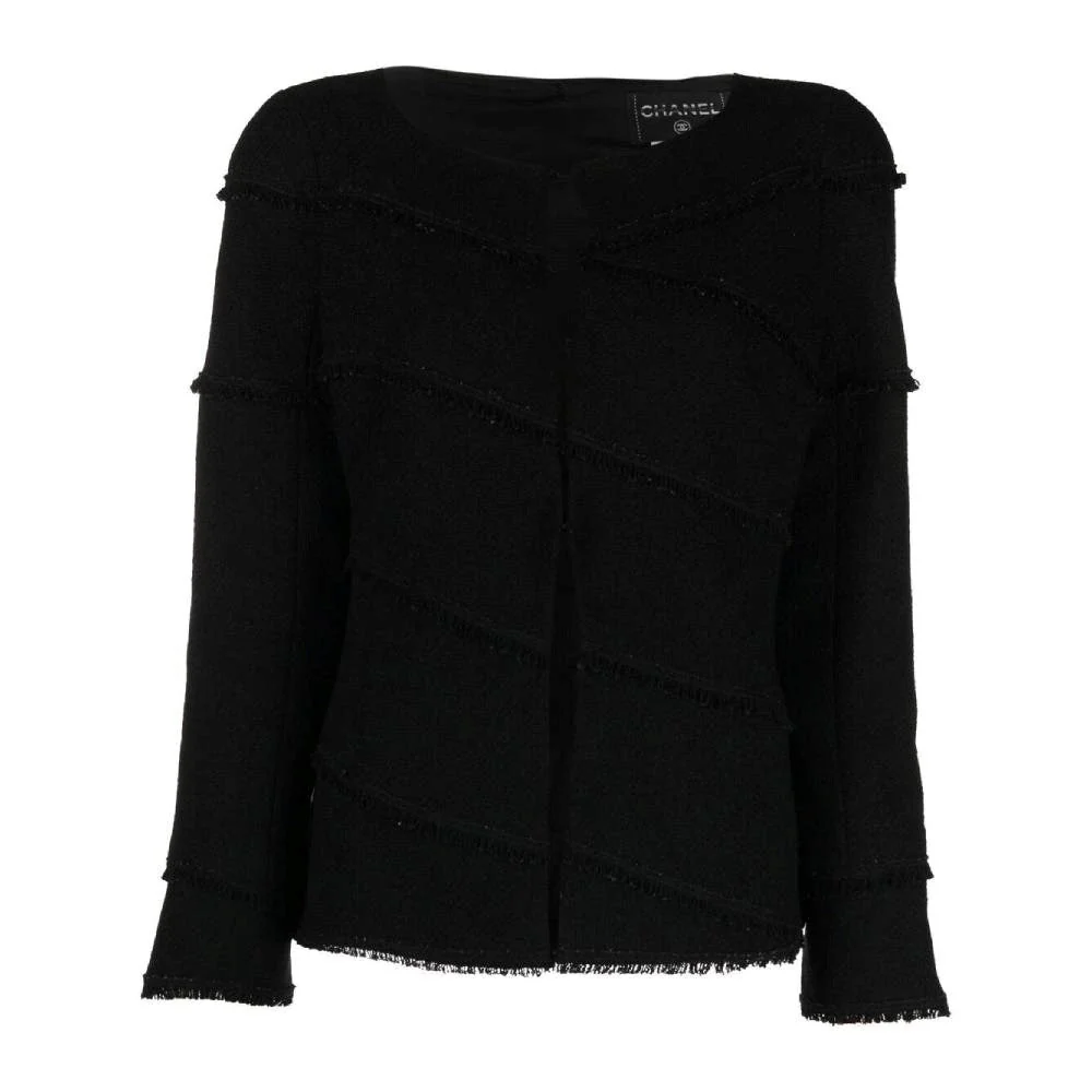 Chanel Black Wool Cardigan Jacket - 2000s - Image 97