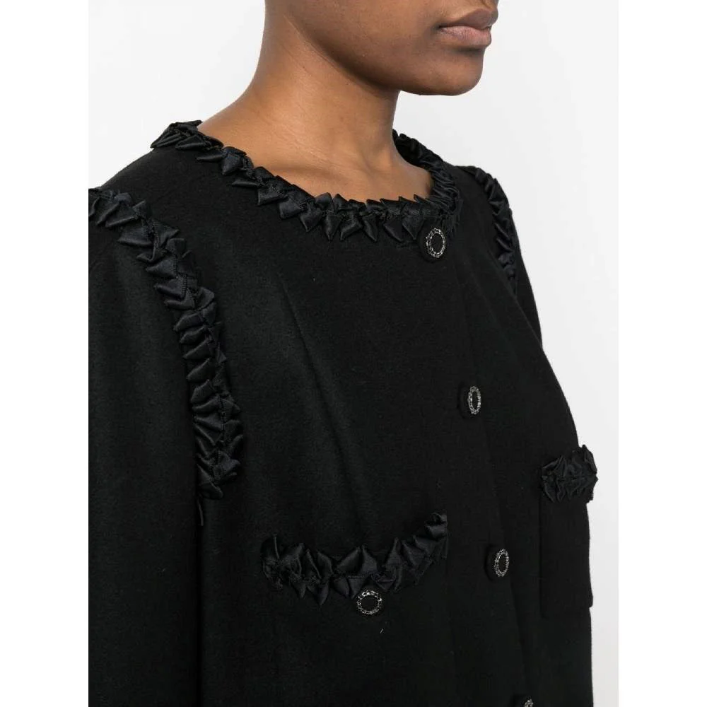 Chanel Black Wool Coat - 2000s - Image 77