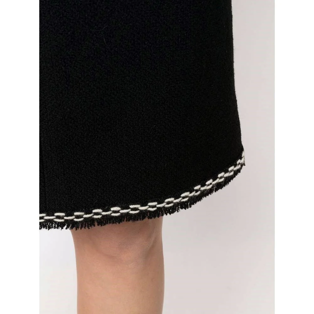 Chanel Black Wool Midi Skirt - 2000s - Image 17