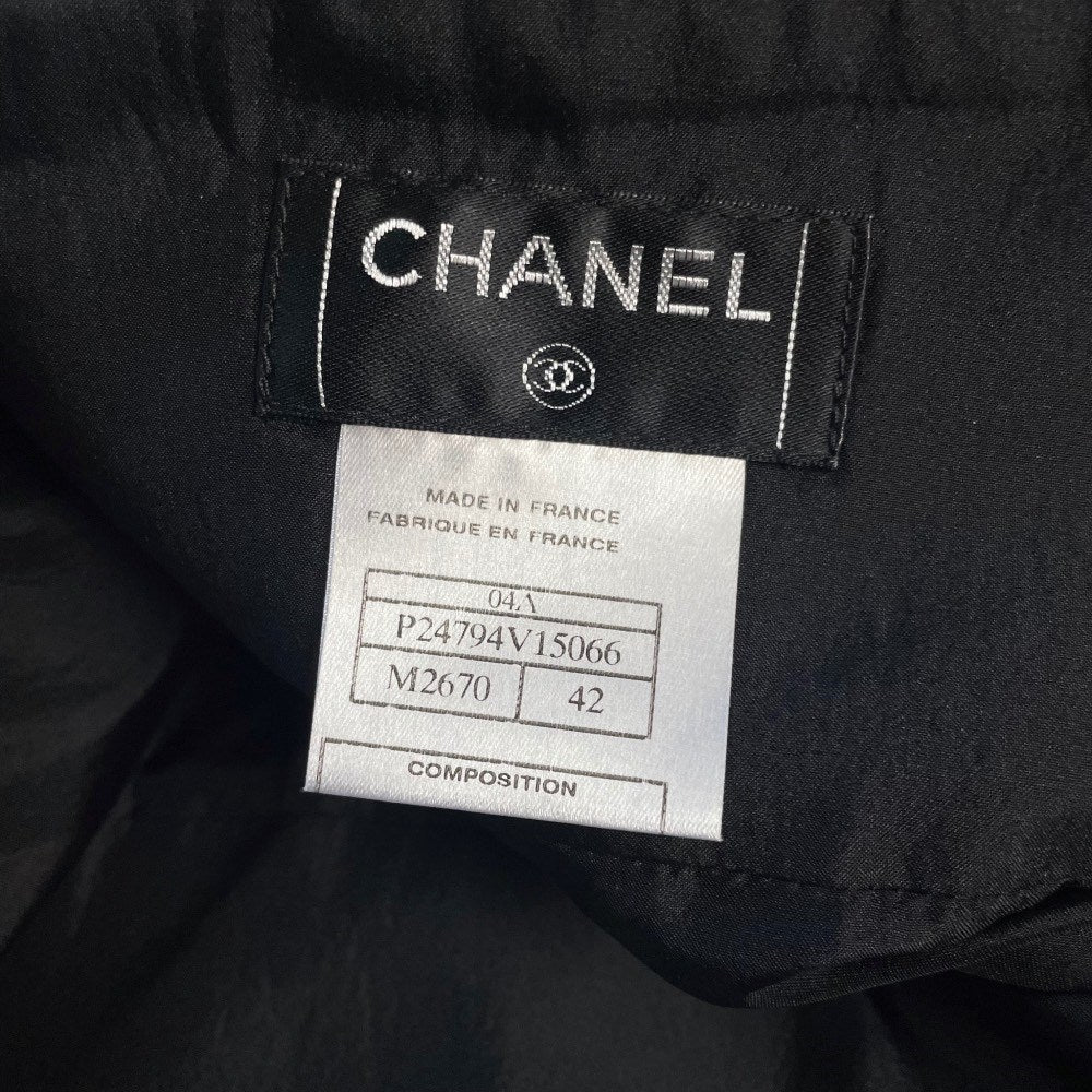 Chanel Black Wool Midi Skirt - 2000s - Image 210