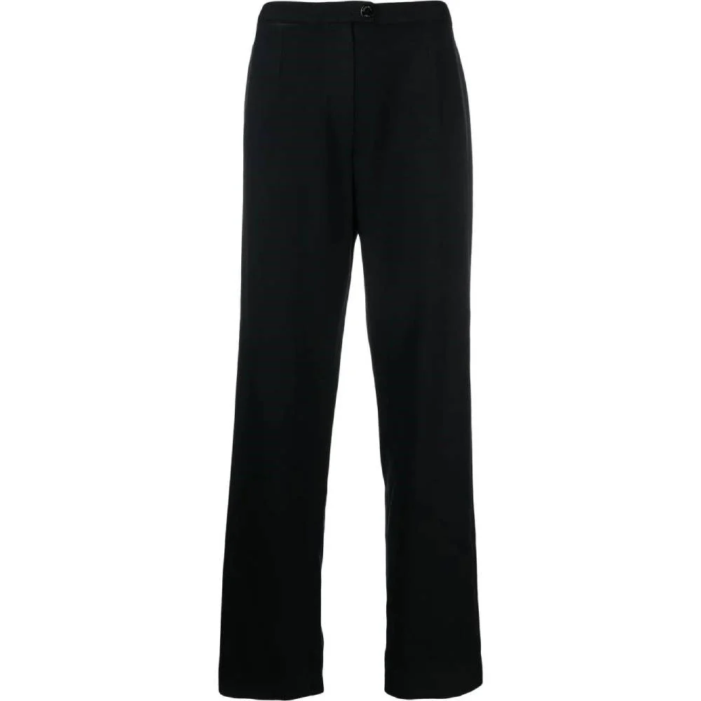 Chanel Black Wool Straight Trousers - 2000s - Image 109