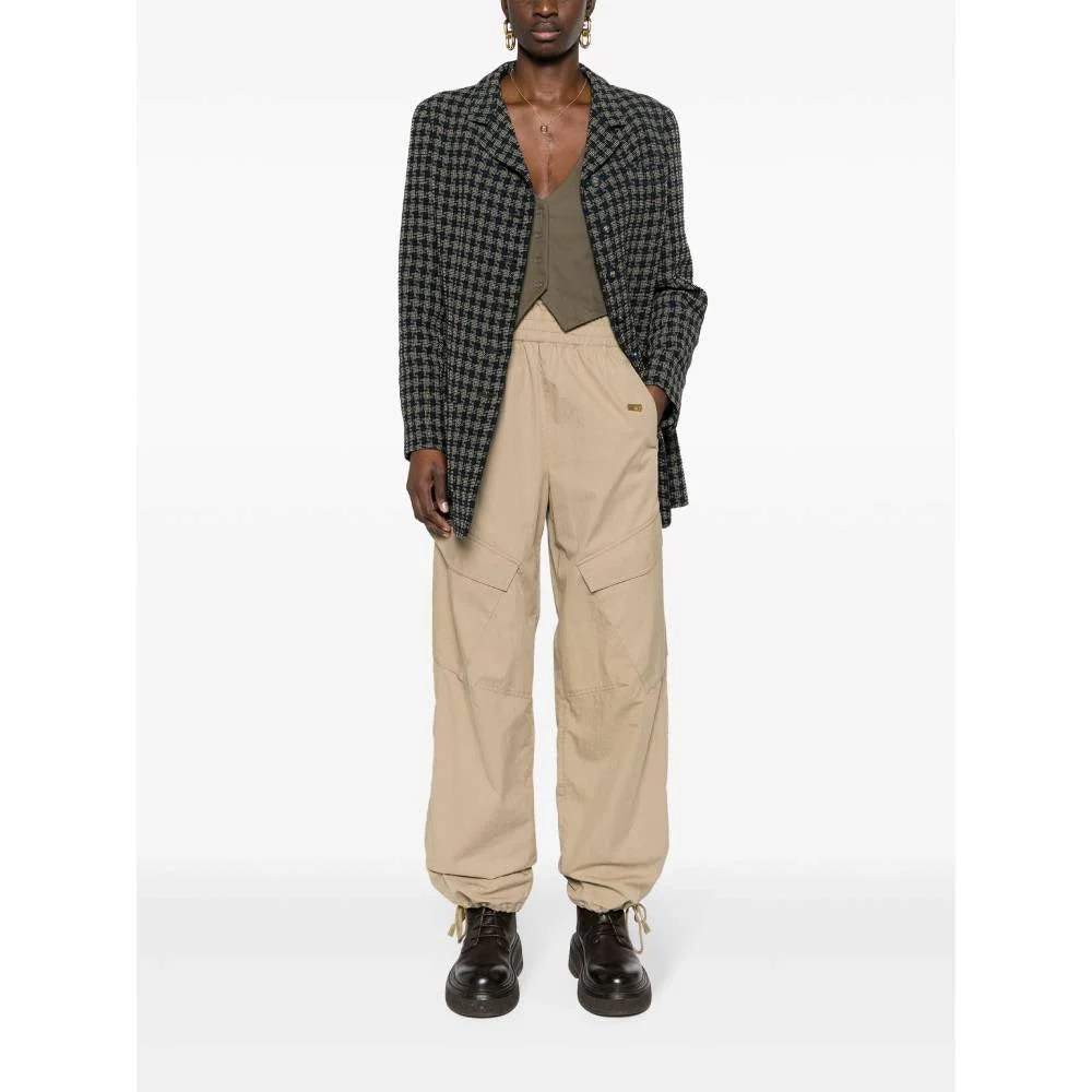 Chanel Blue and Beige Checked Wool Jacket - 2000s - Image 80