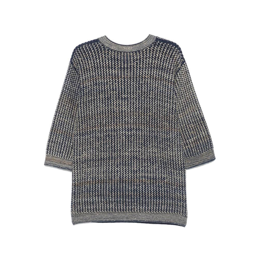 Chanel Blue and Beige Knitted Sweater - 2000s - Image 215