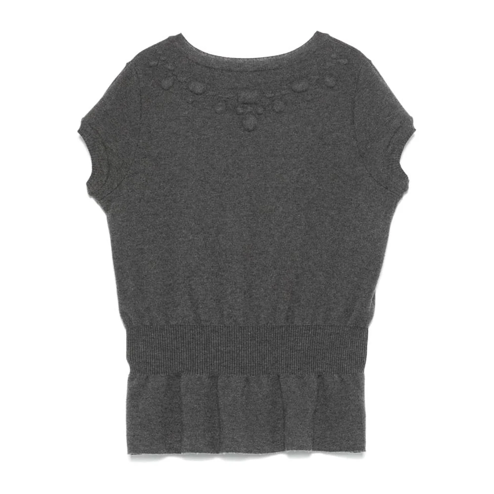 Chanel Grey Wool Top - 2010s - Image 178