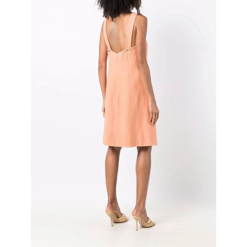 Chanel Peach Orange Dress - '90s - Image 4