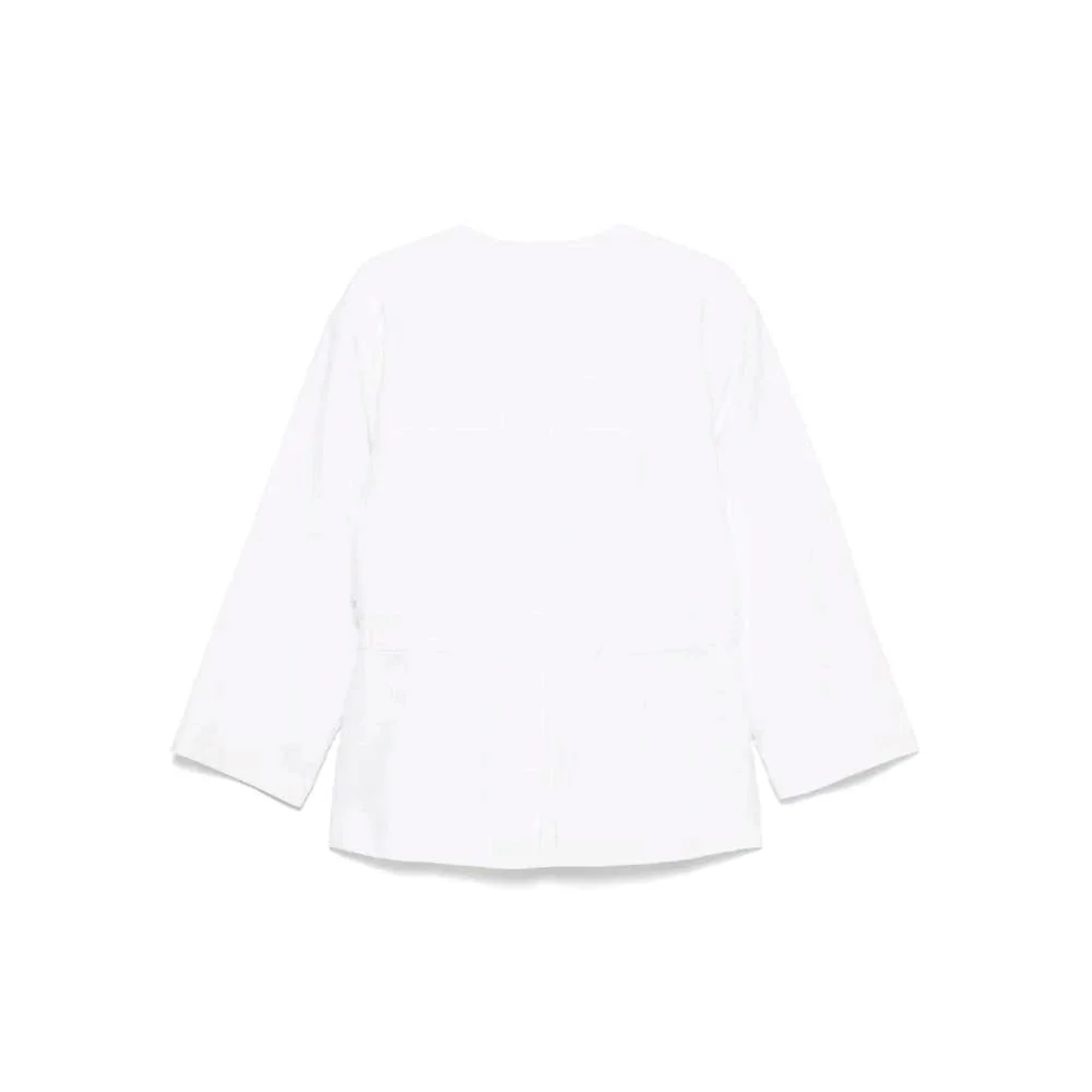 Chanel White Double Breasted Linen Jacket - '90s - Image 16
