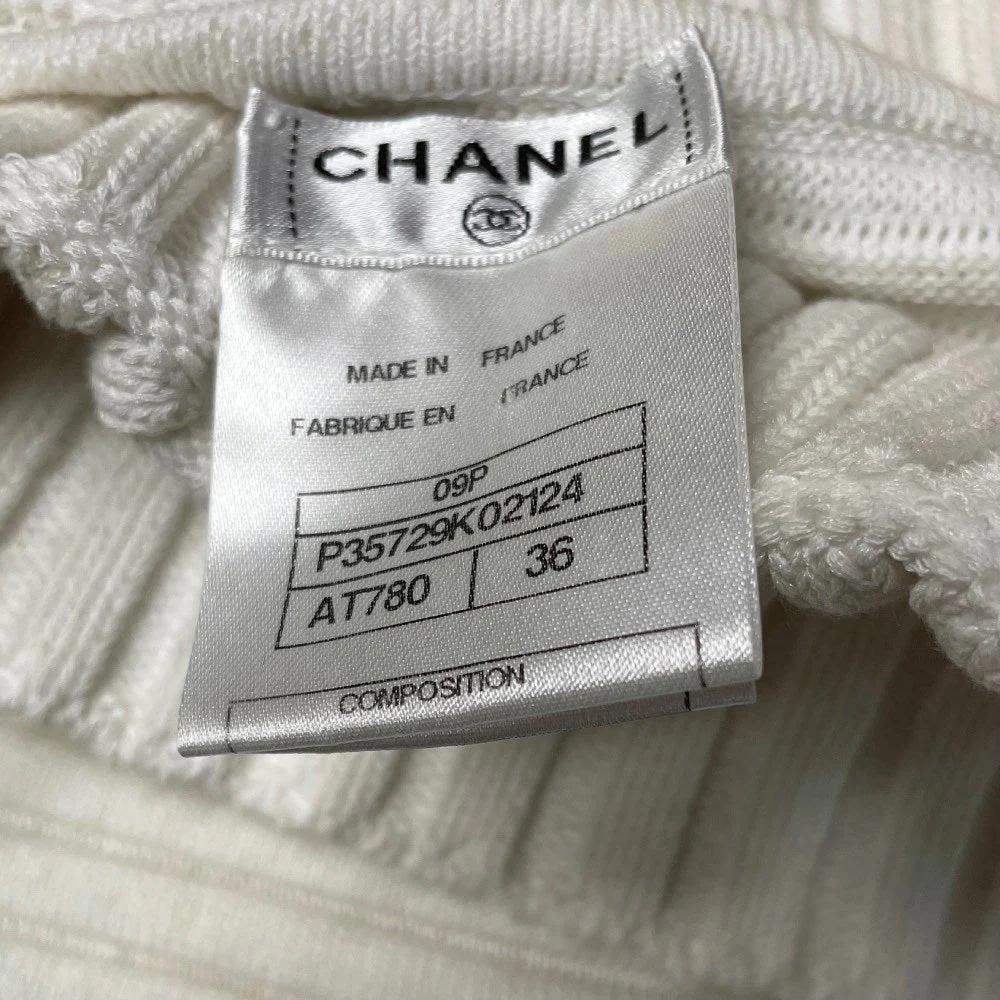Chanel White Ribbed Dress - 2000s - Image 90