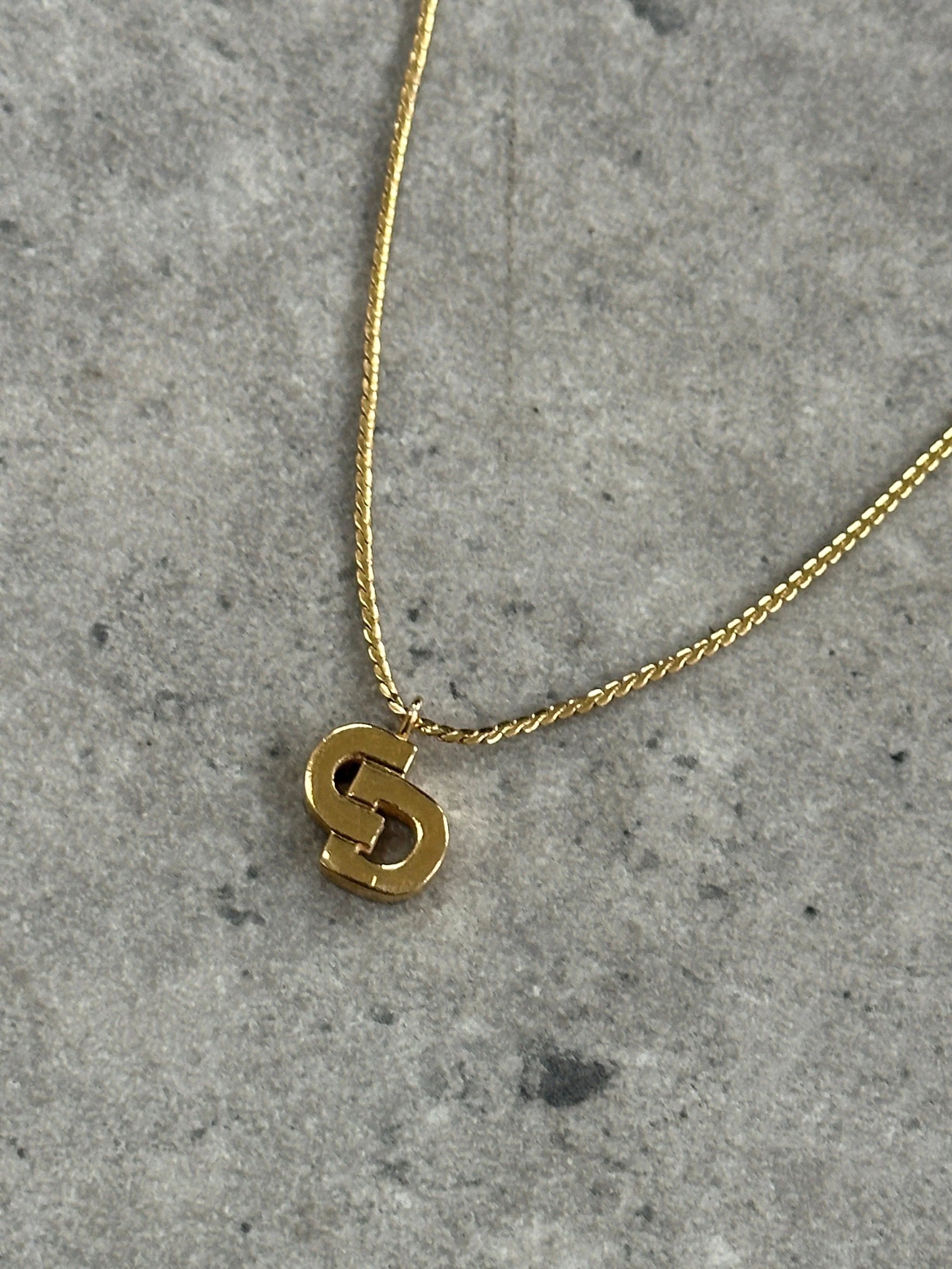 Christian Dior 16” Gold Plated Logo Pendant Necklace - Image 2