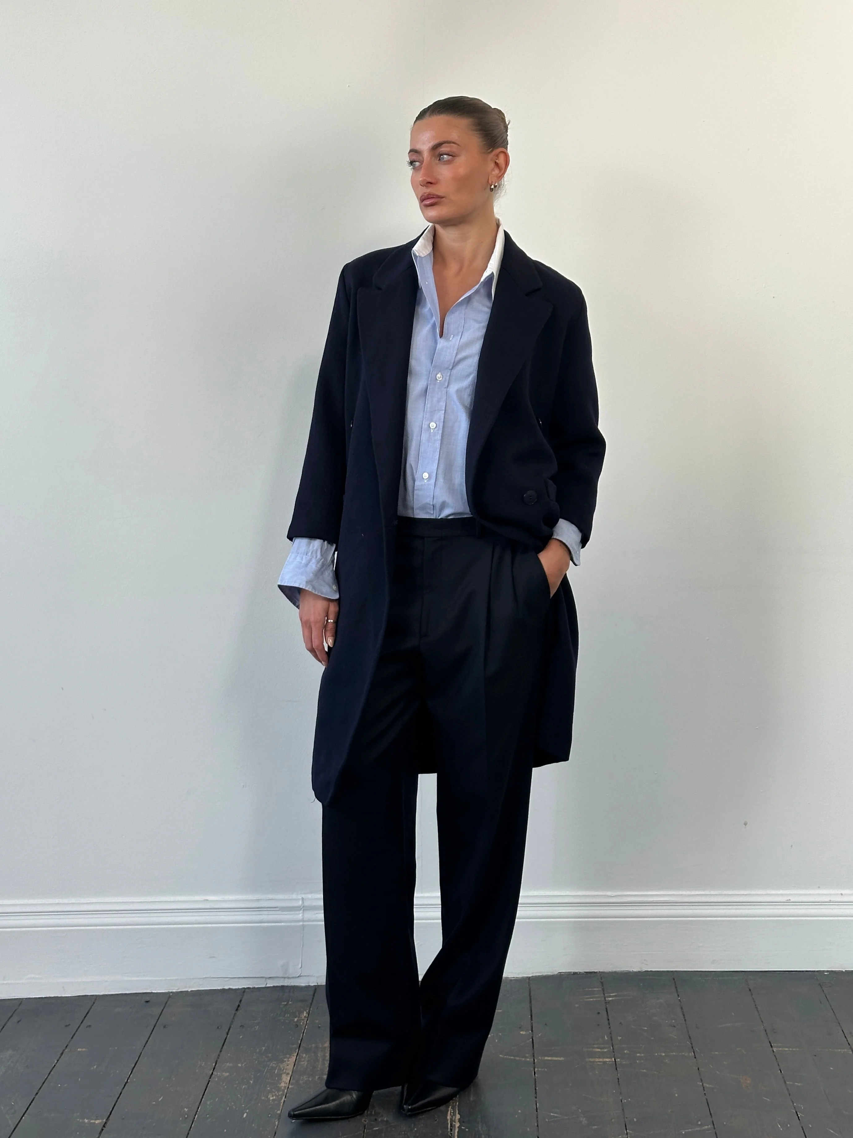 Christian Dior 1980s Pure Wool Double Breasted Coat - S - Image 39